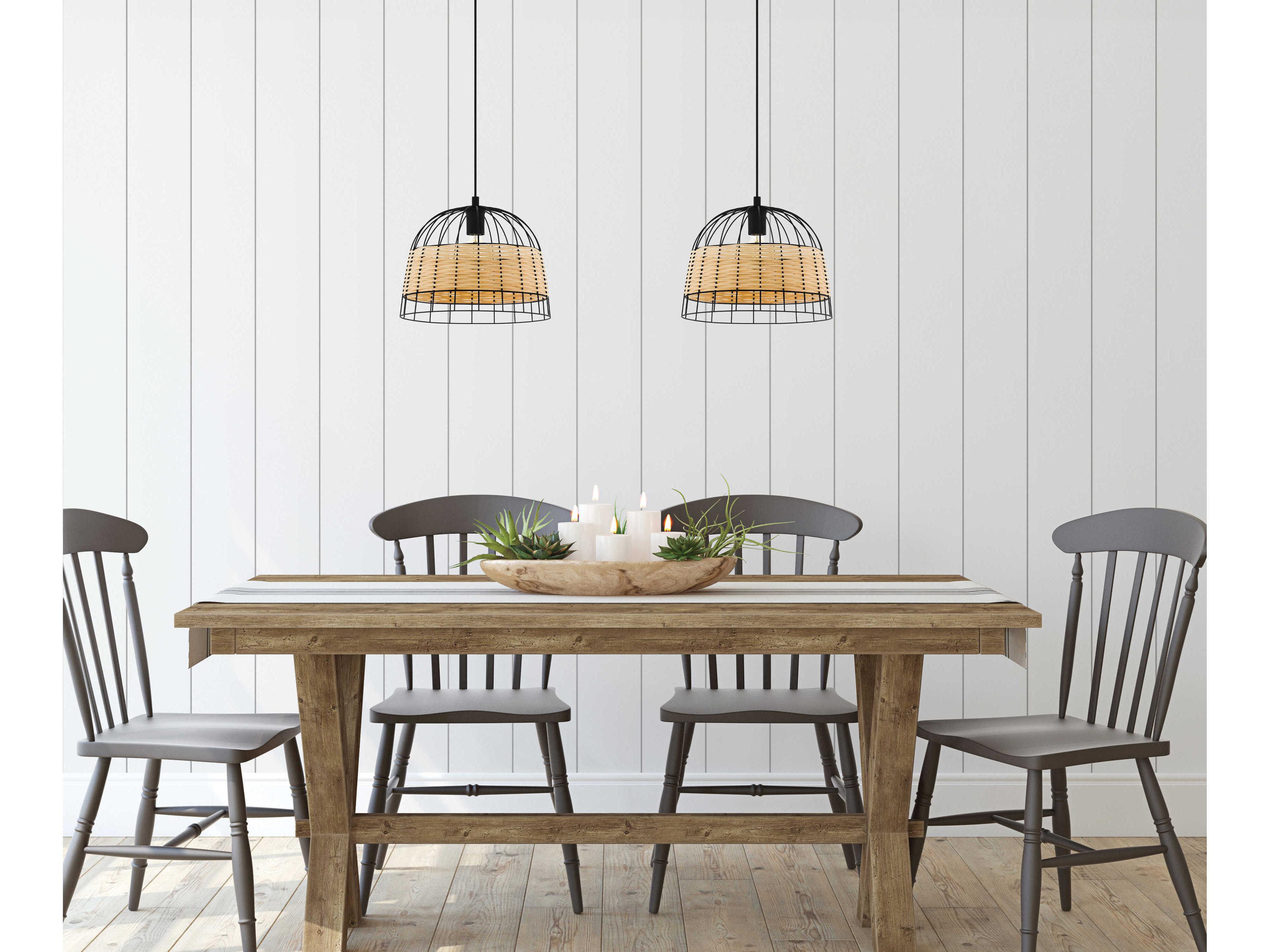 Eglo Anwick 1-Light Black Pendant