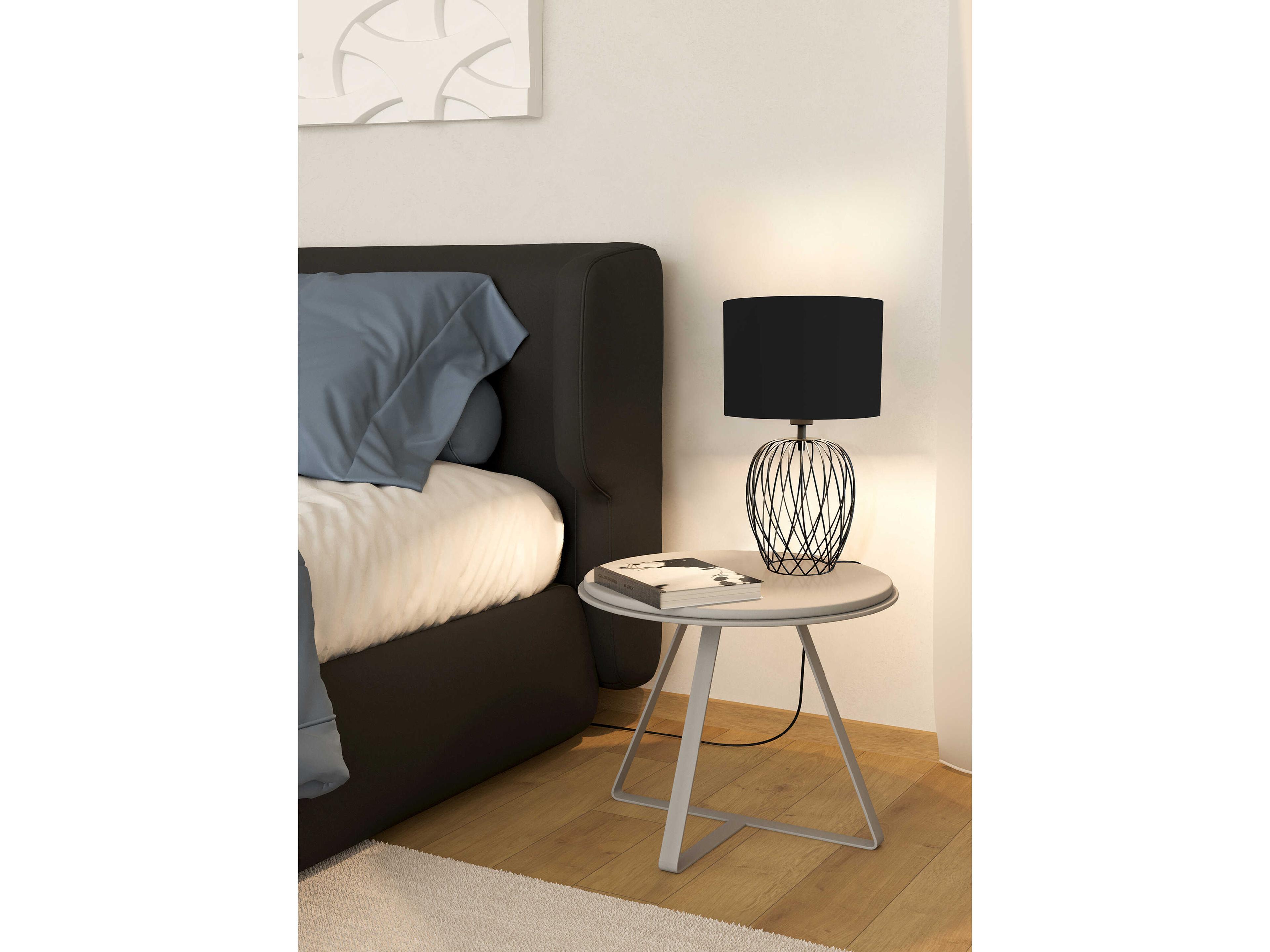 Eglo Nimlet Black Fabric Table Lamp