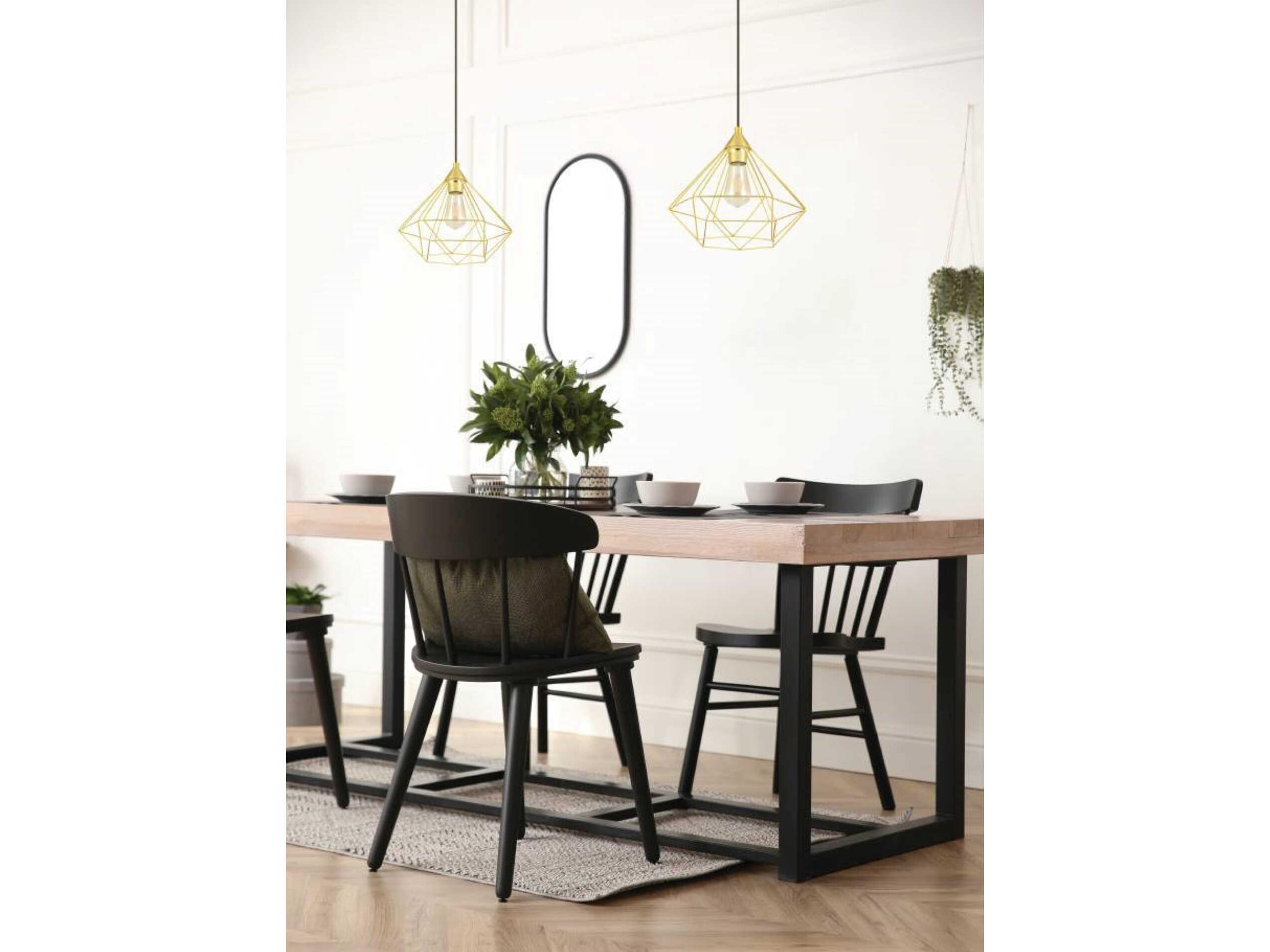 Eglo Tarbes 1-Light Brushed Brass Pendant