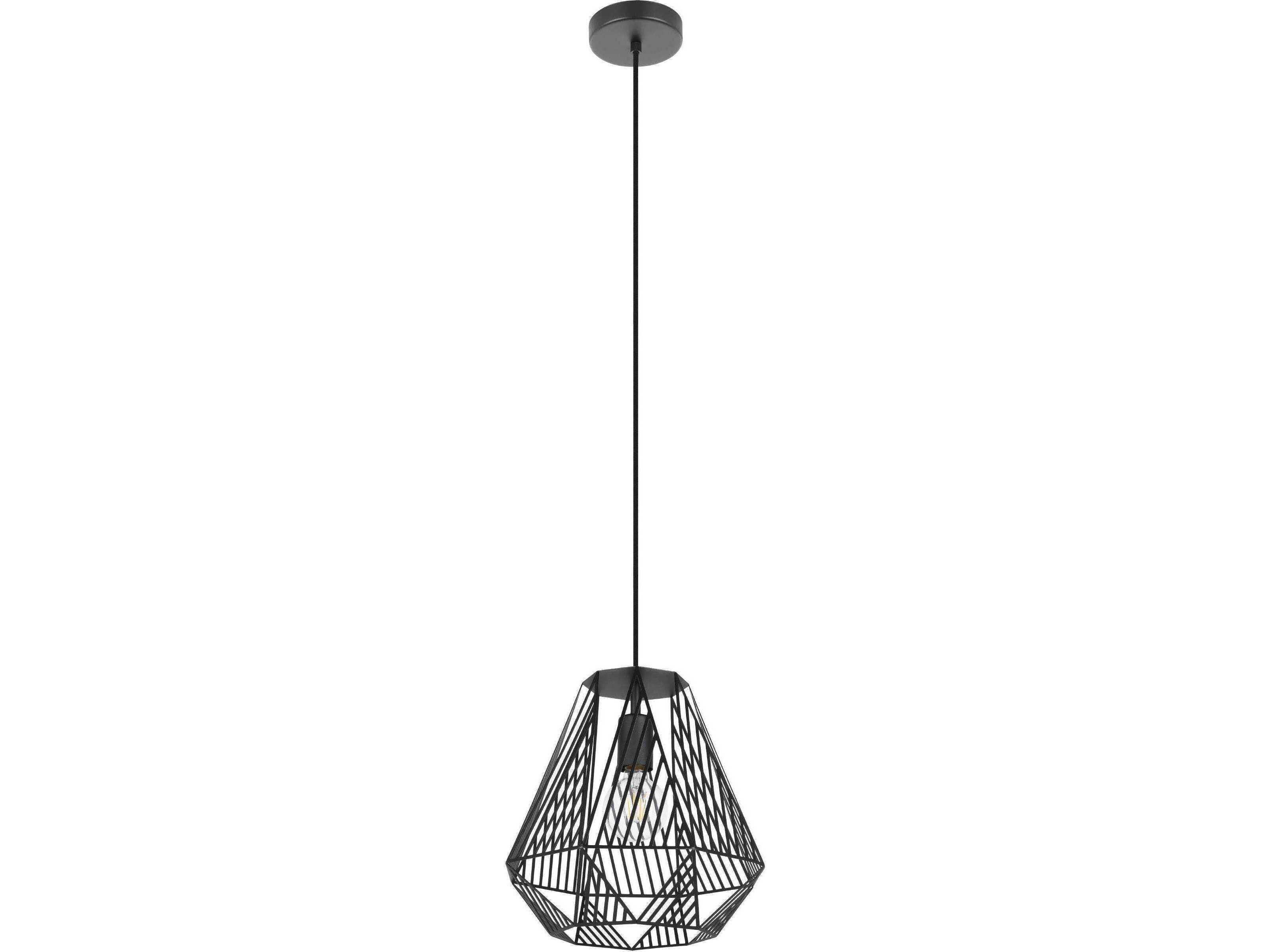 Eglo Stype 1-Light Black Pendant