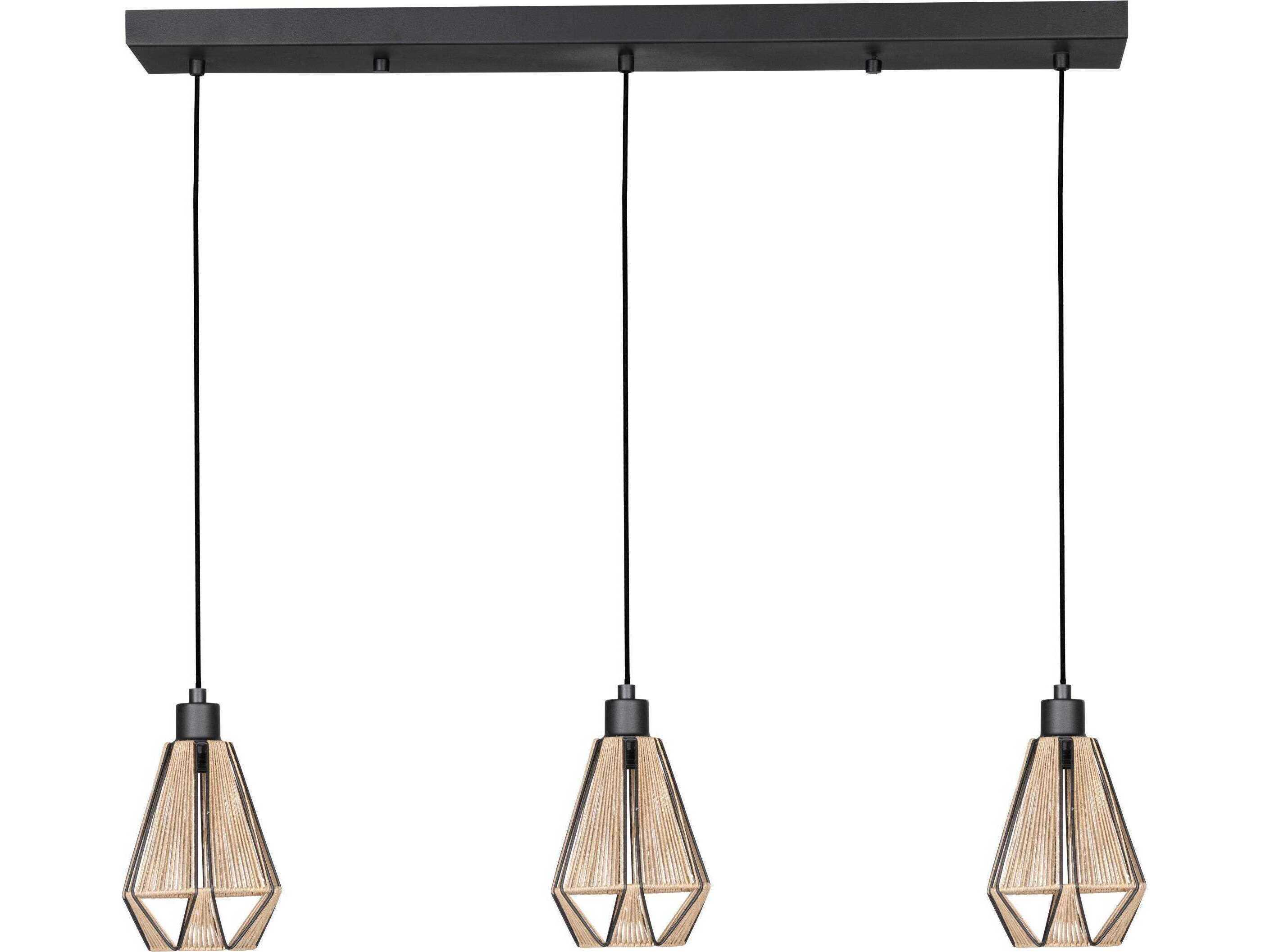 Eglo Adwickle 3-Light Black Island Pendant