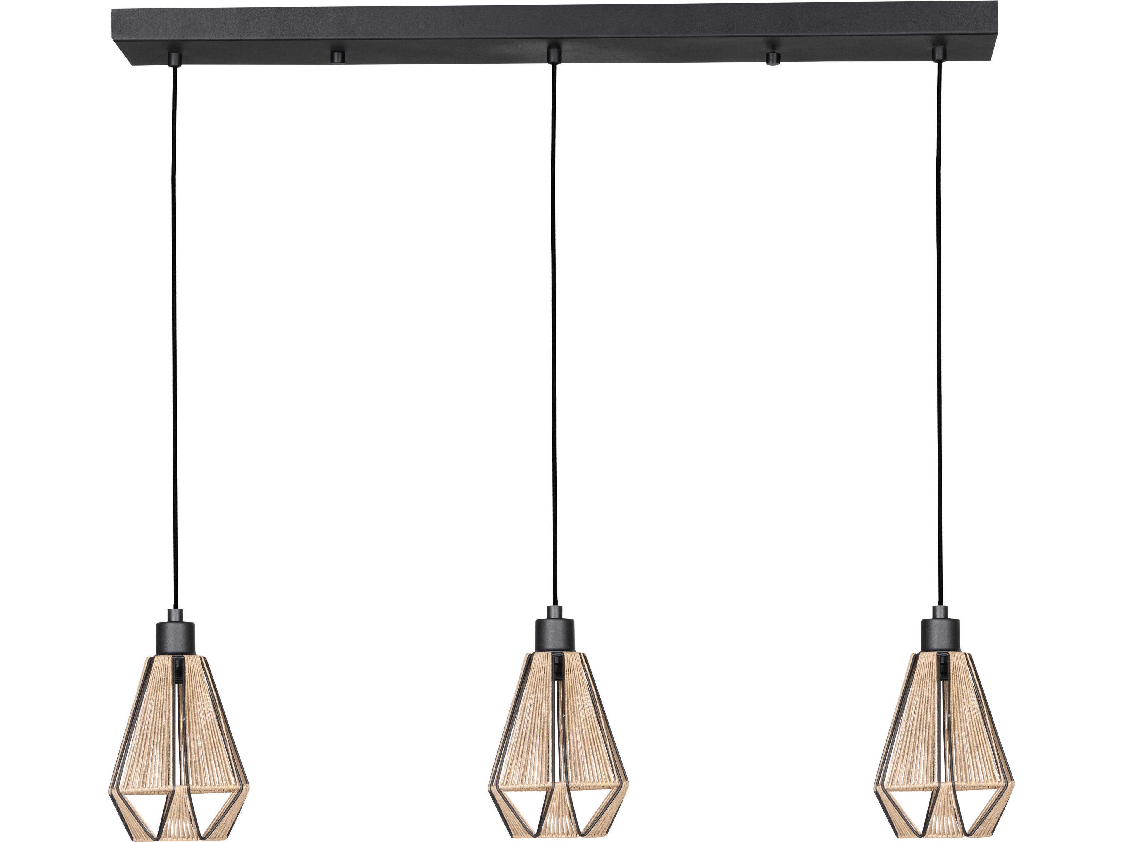 Eglo Adwickle 3-Light Black Island Pendant