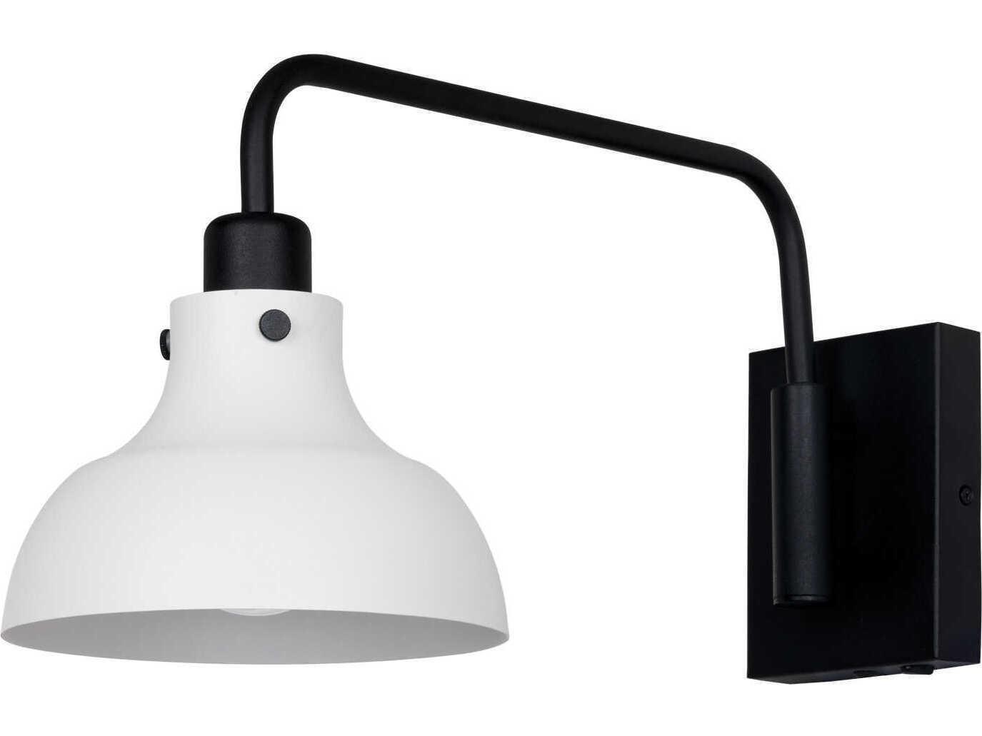 Eglo Matlock 1-Light Black Swing Wall Sconce