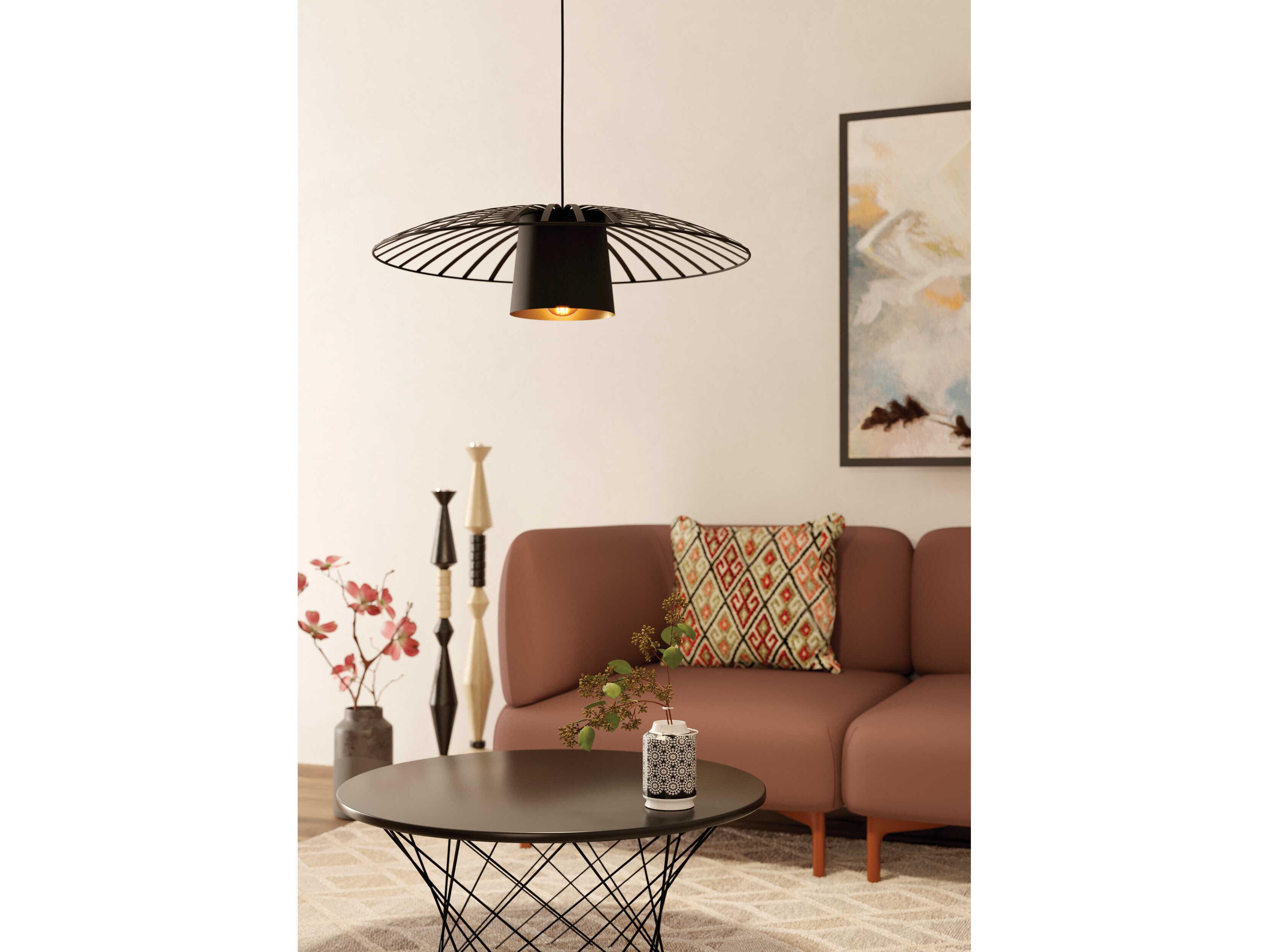 Eglo Felixkirk 1-Light Black Pendant