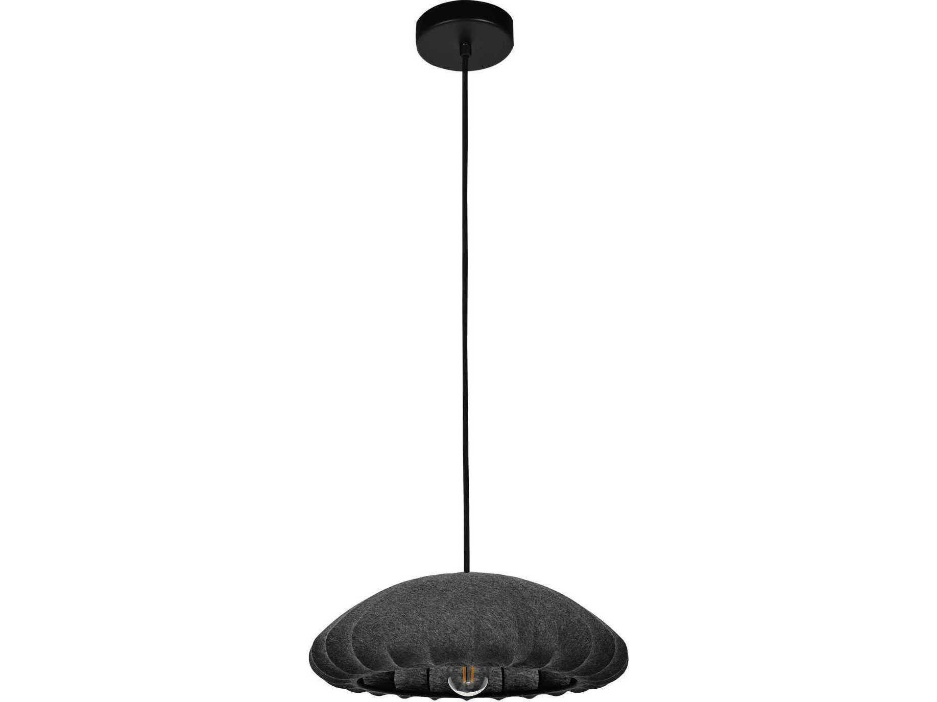 Eglo Barlaston 1-Light Black Pendant