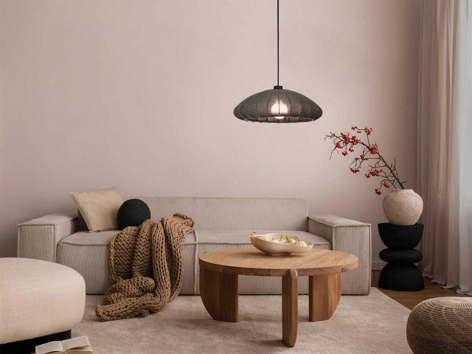 Eglo Barlaston 1-Light Black Pendant