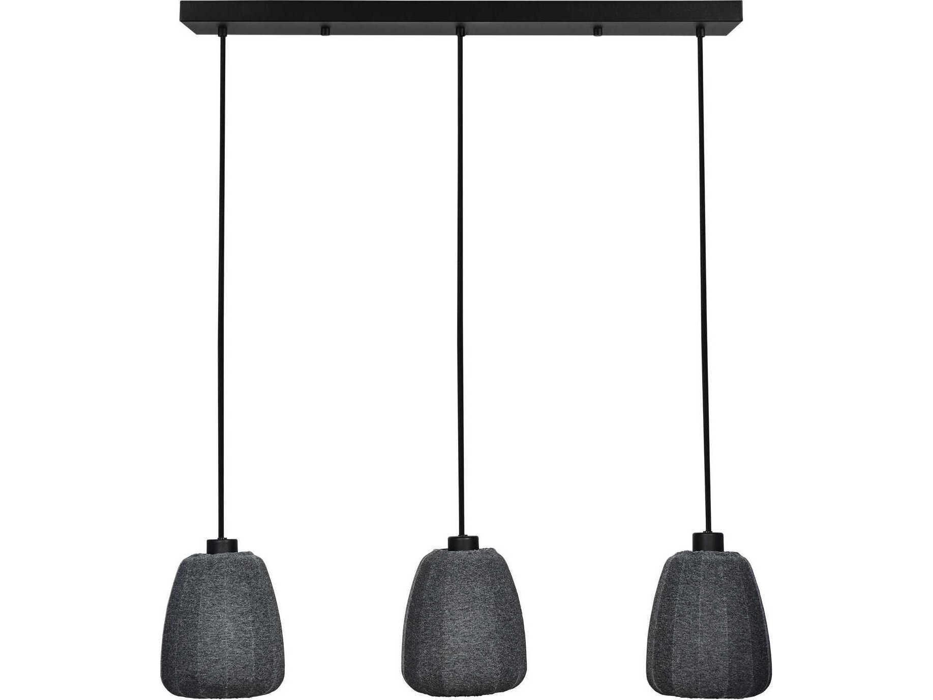 Eglo Barlaston 3-Light Black Island Pendant