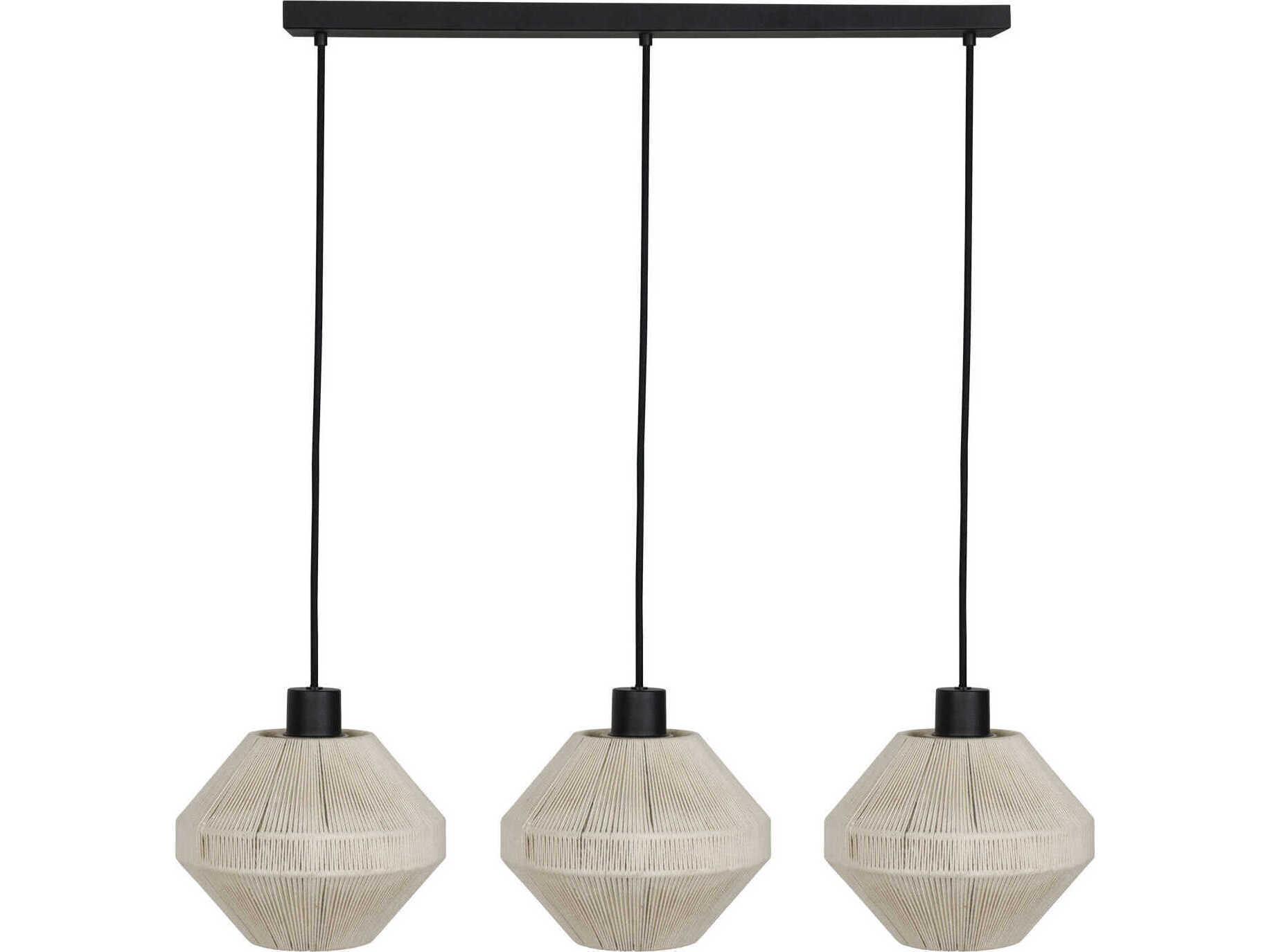 Eglo Midsummer 3-Light Black Island Pendant
