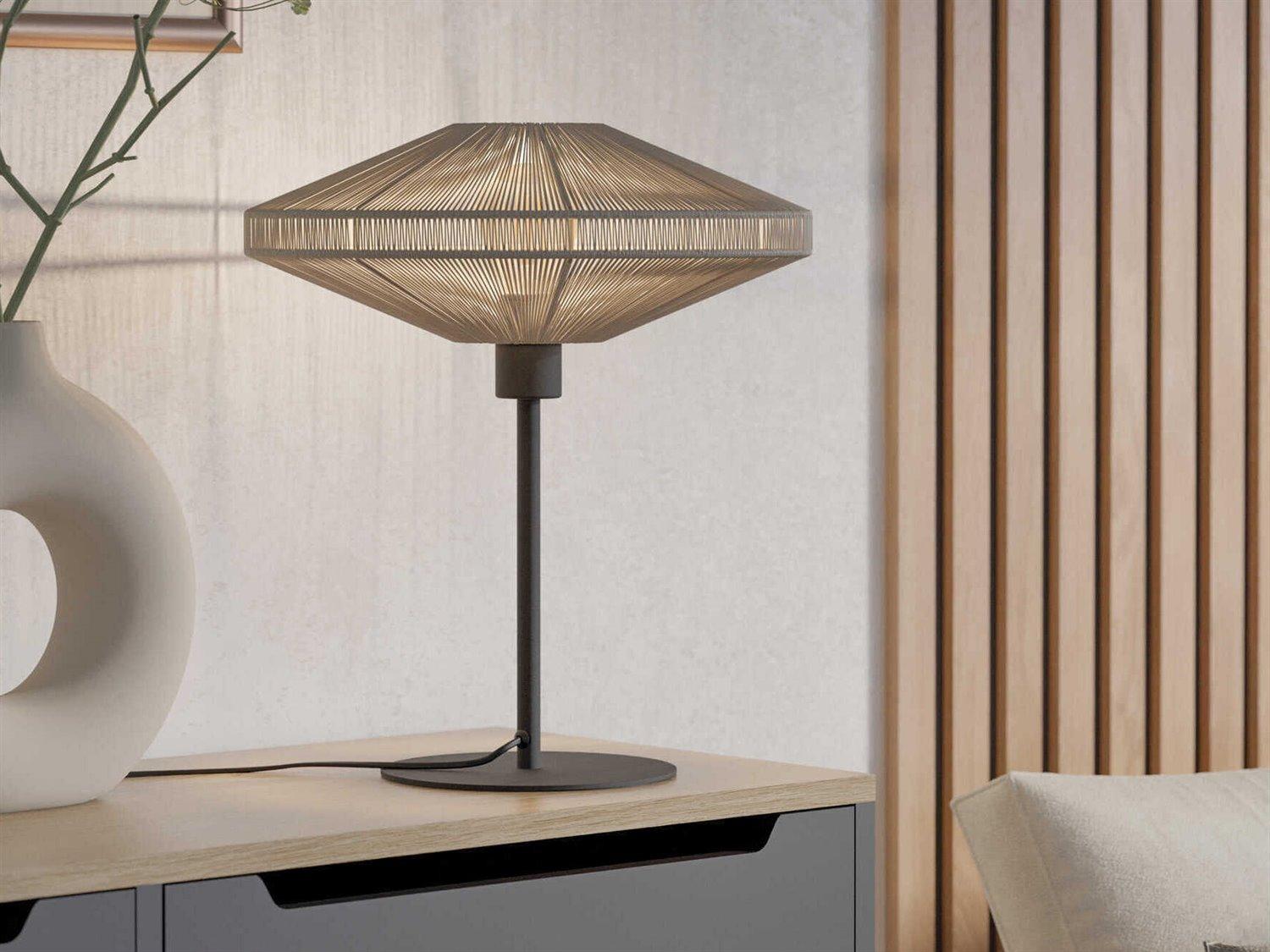 Eglo Midsummer Black Cream Jute Table Lamp