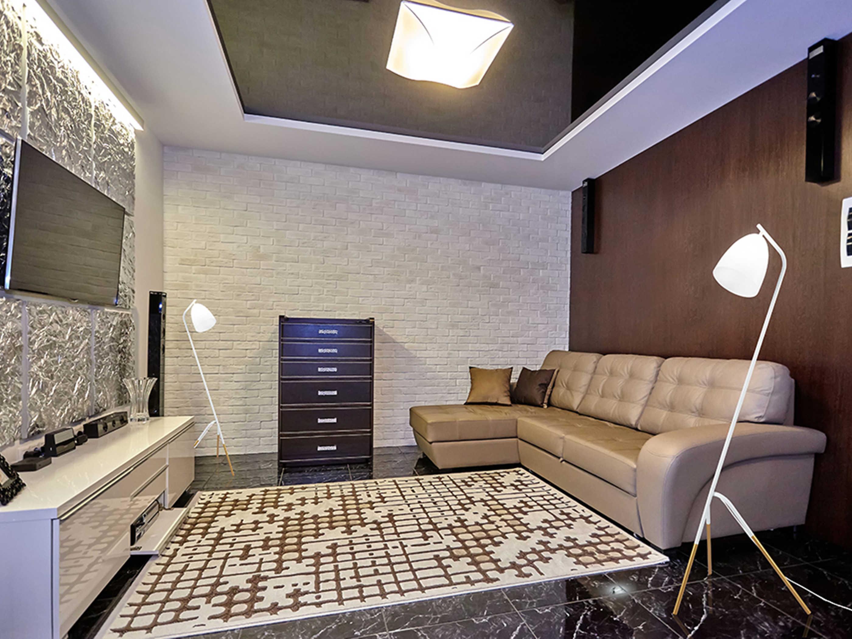 Eglo Westlinton White Gold Leaf Metal Floor Lamp