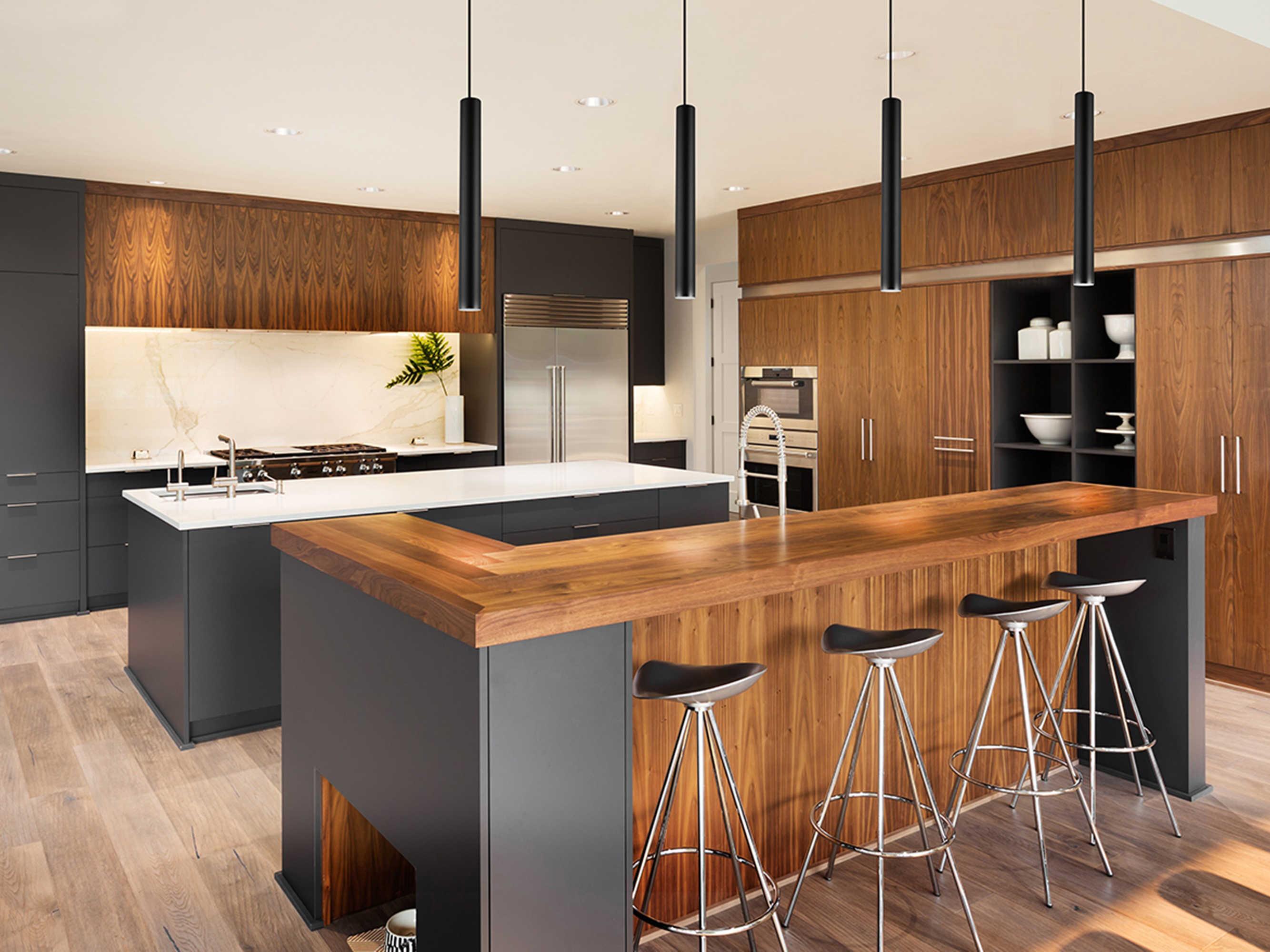 Eglo Tortoreto 1-Light Matte Black Cylinder Mini Pendant