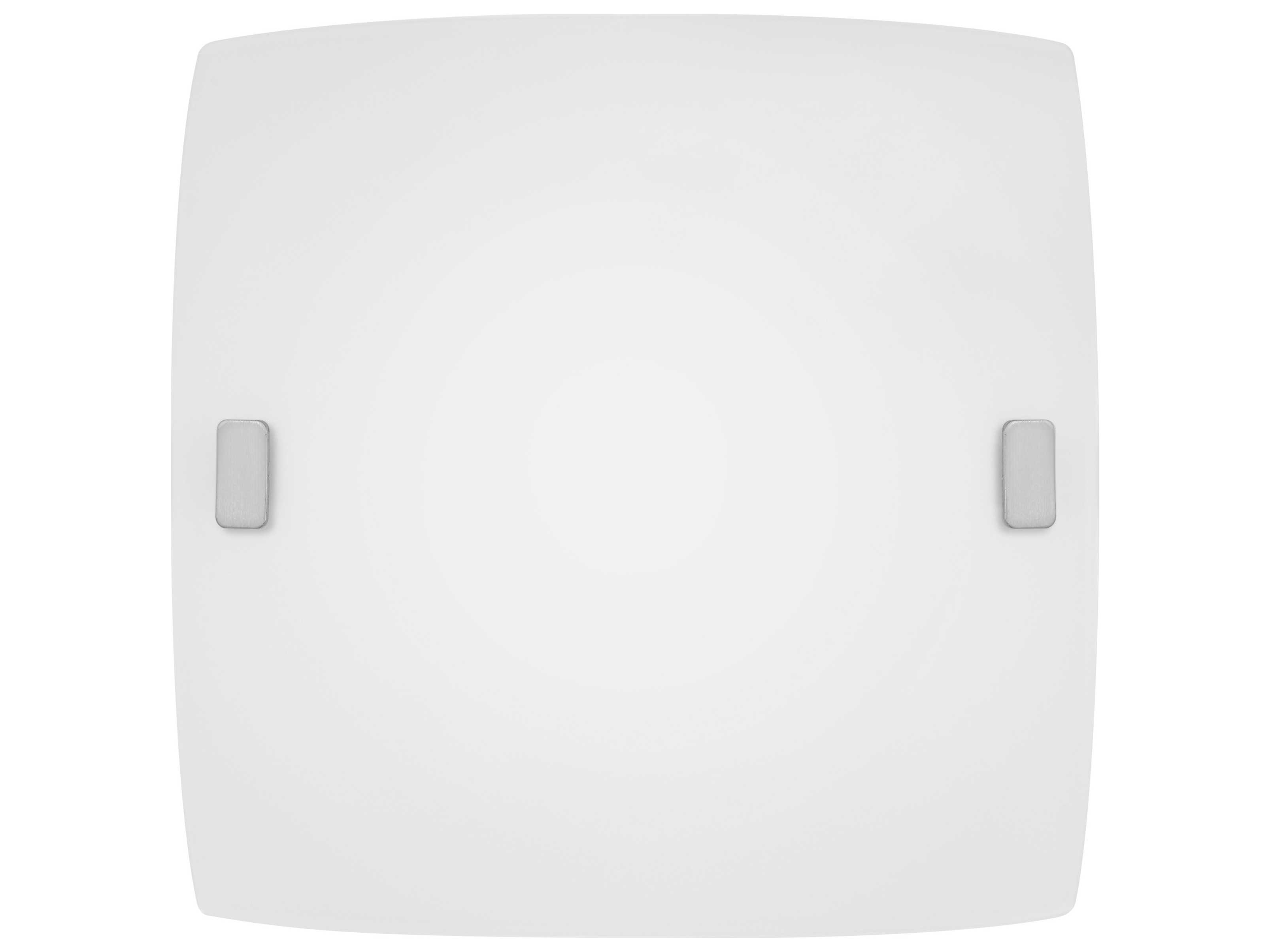 Eglo Borgo 1-Light Matte Nickel White Flush Mount