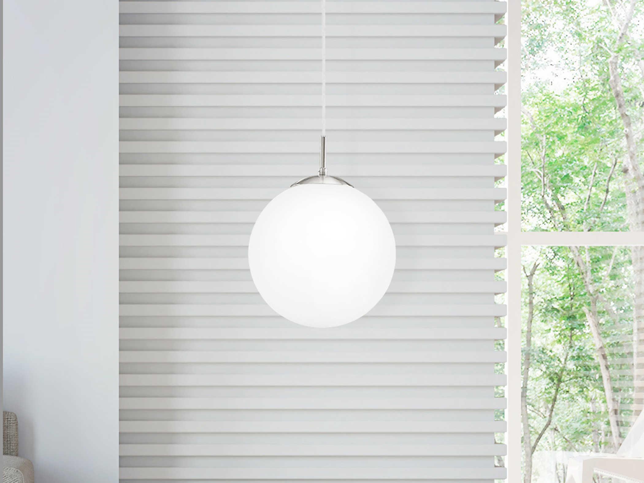 Eglo Rondo 1-Light Matte Nickel Globe Mini Pendant