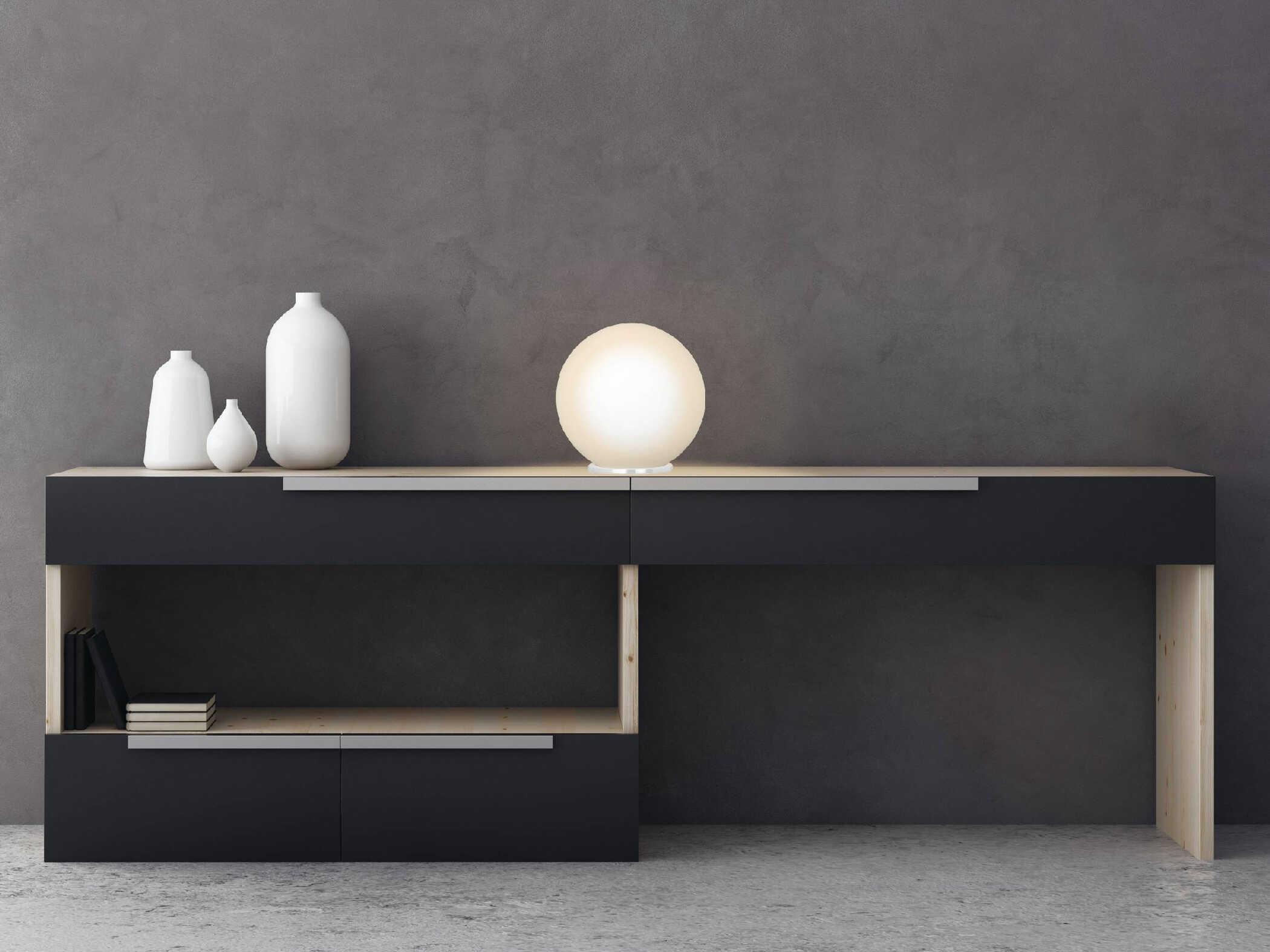 Eglo Rondo Silver Opal Frosted Glass Table Lamp