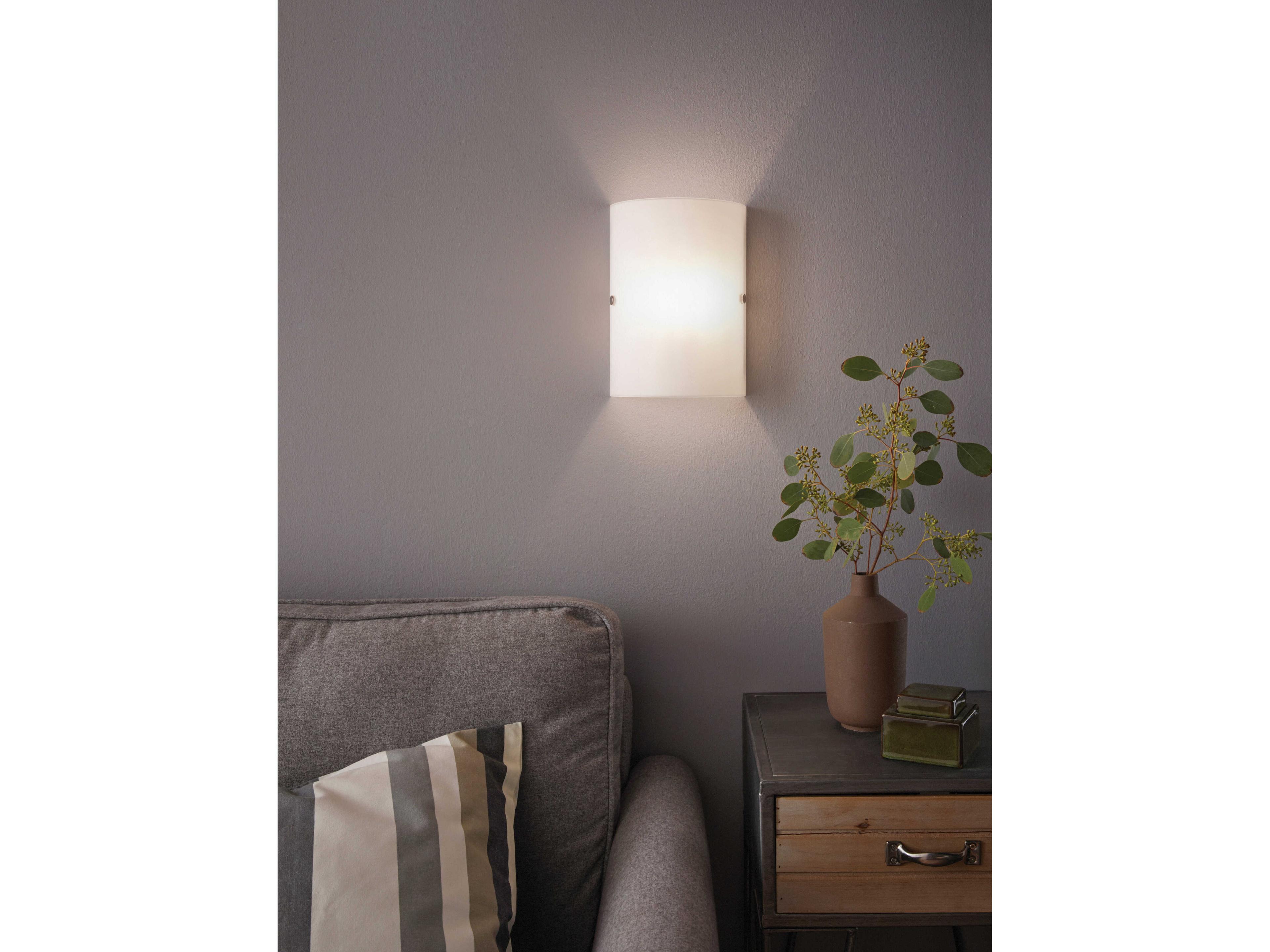 Eglo Troy 1-Light Matte Nickel Wall Sconce