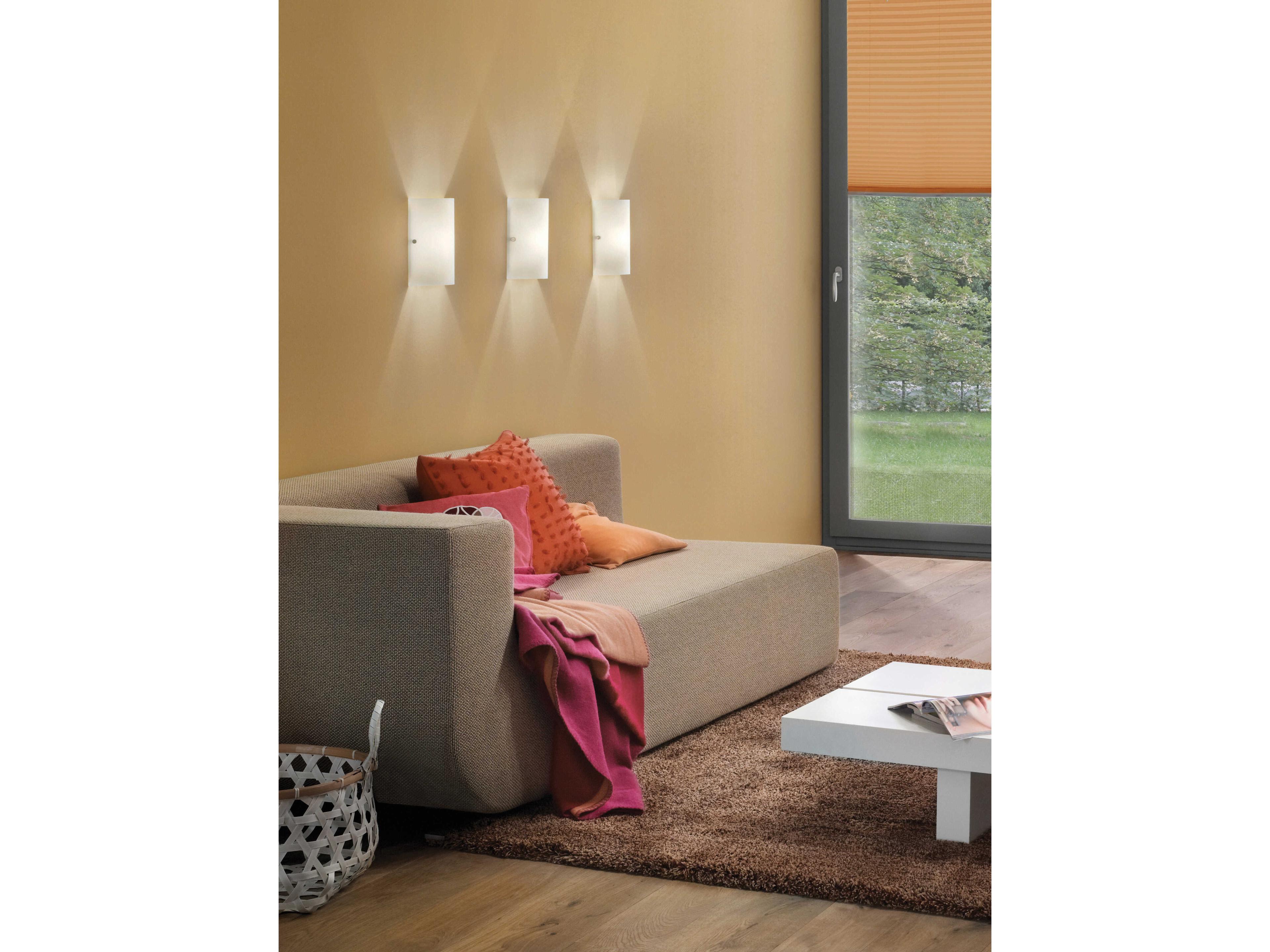 Eglo Troy 1-Light Matte Nickel Wall Sconce