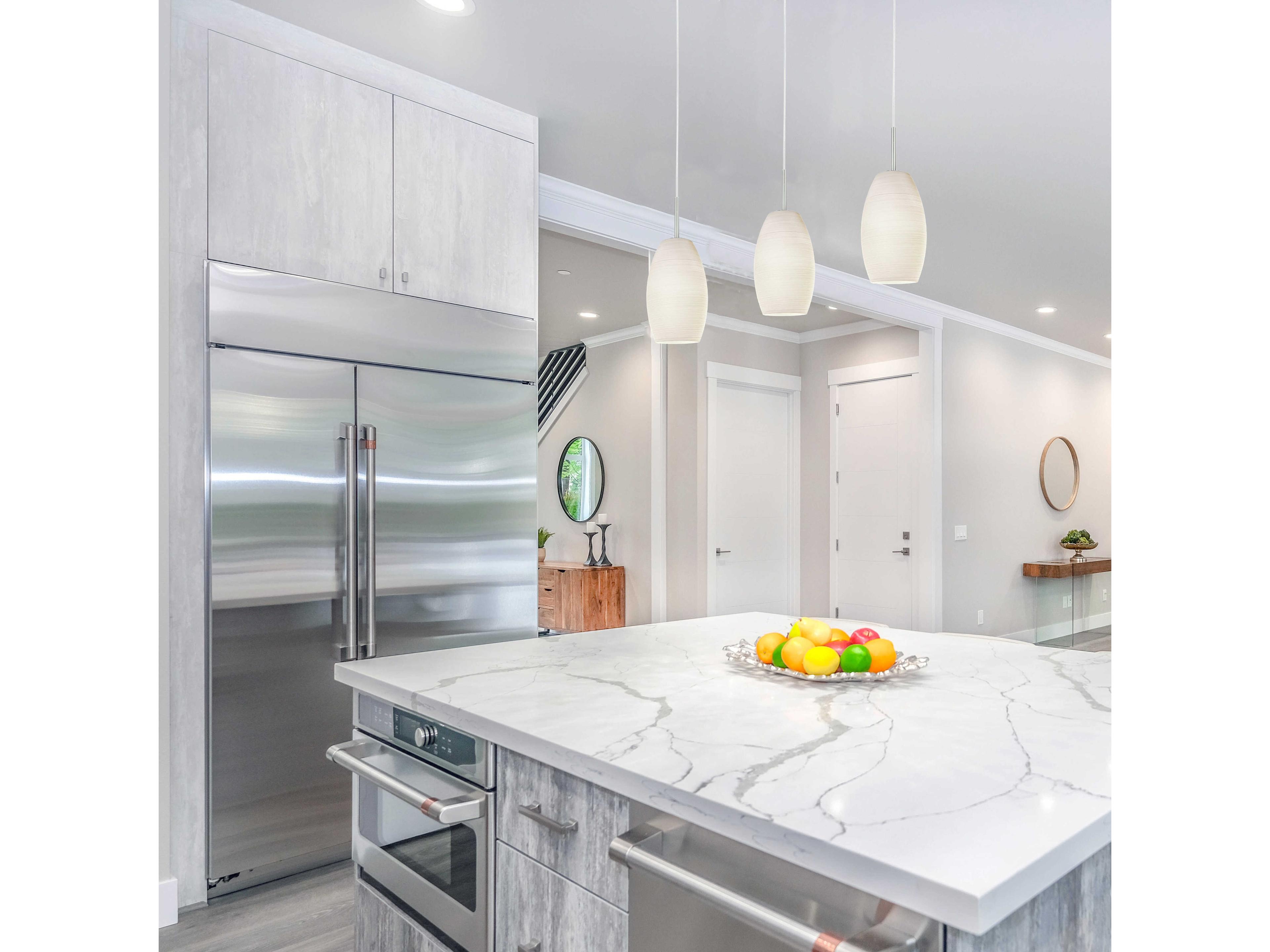 Eglo Batista 1-Light Matte Nickel Cylinder Mini Pendant