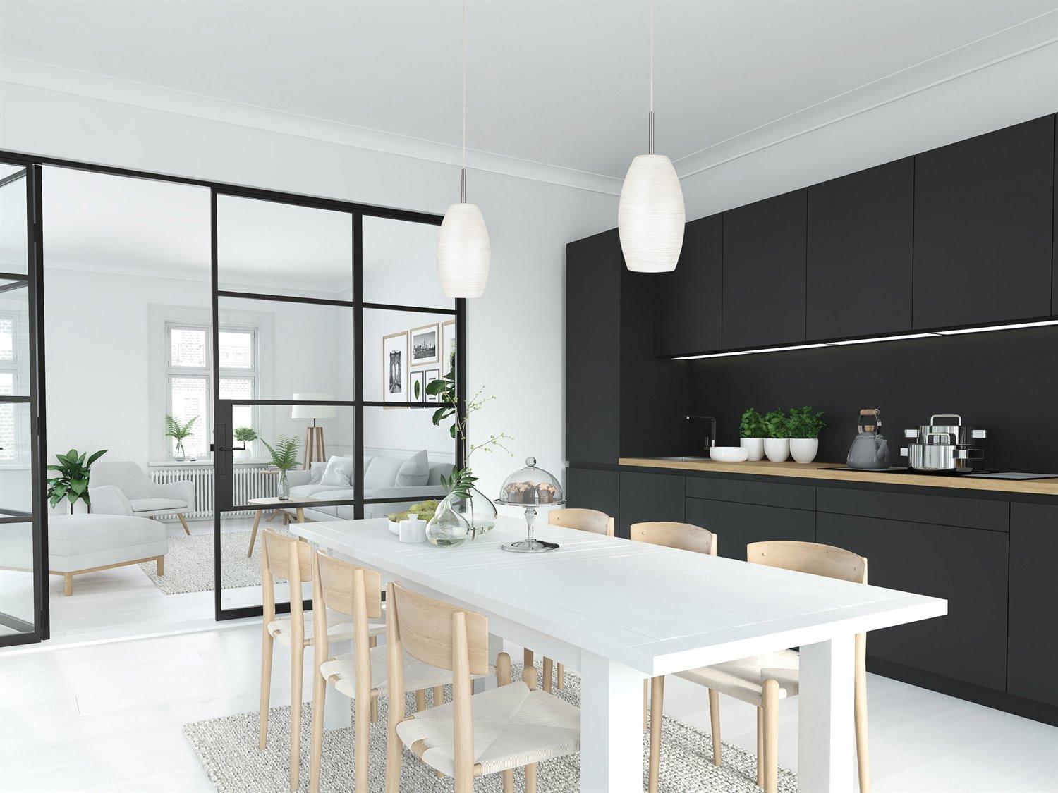 Eglo Batista 1-Light Matte Nickel Cylinder Mini Pendant