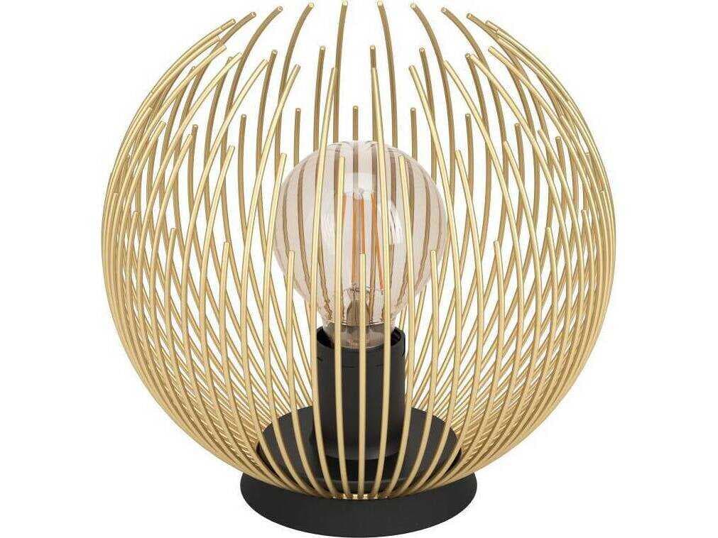 Eglo Venezuela Black Matte Gold Metal Table Lamp