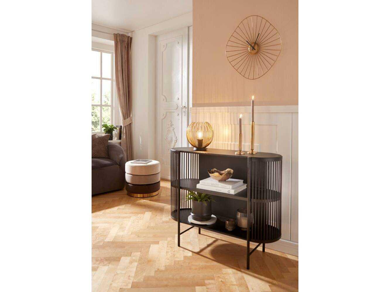 Eglo Venezuela Black Matte Gold Metal Table Lamp