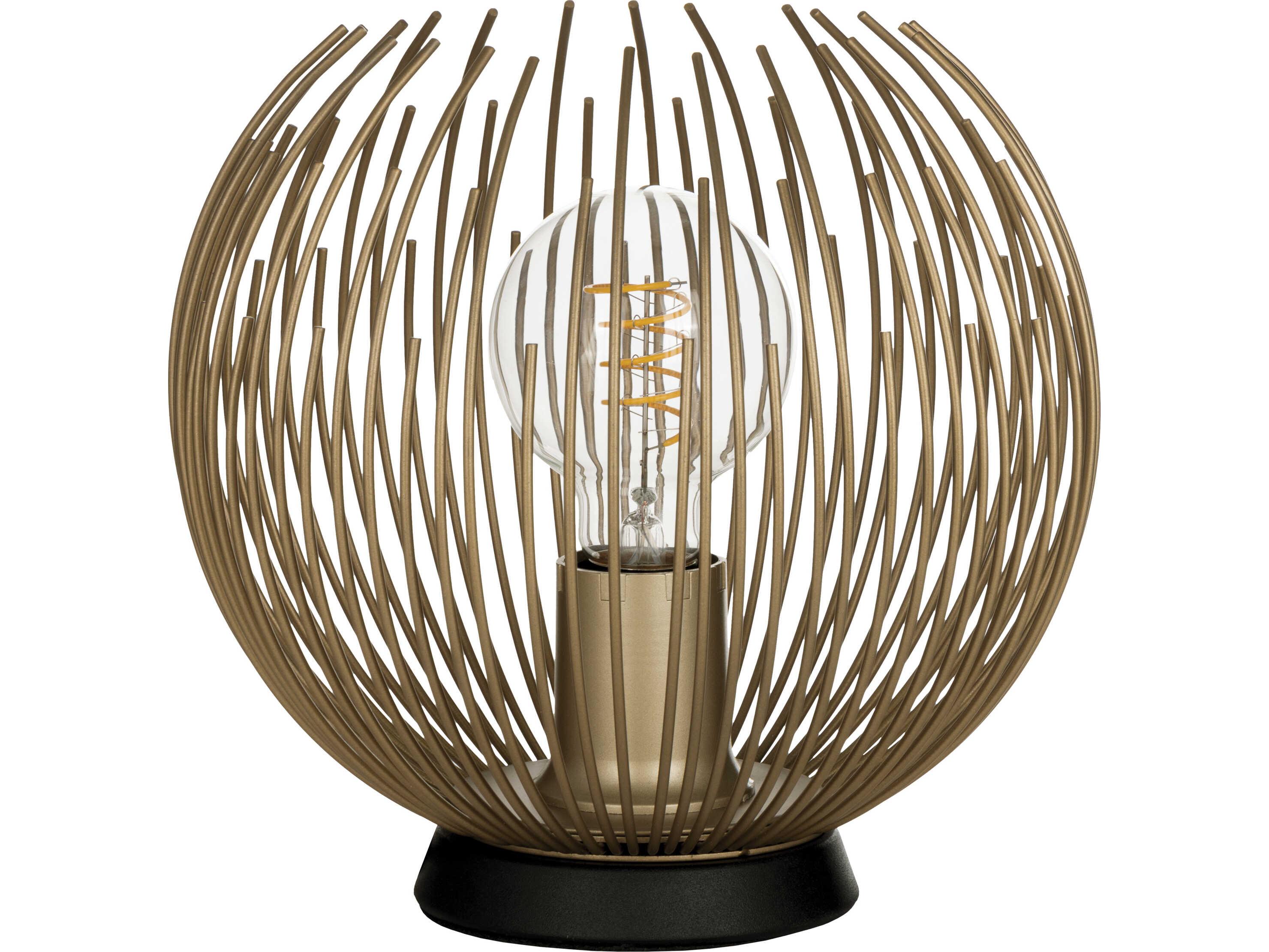 Eglo Venezuela Black Matte Gold Metal Table Lamp