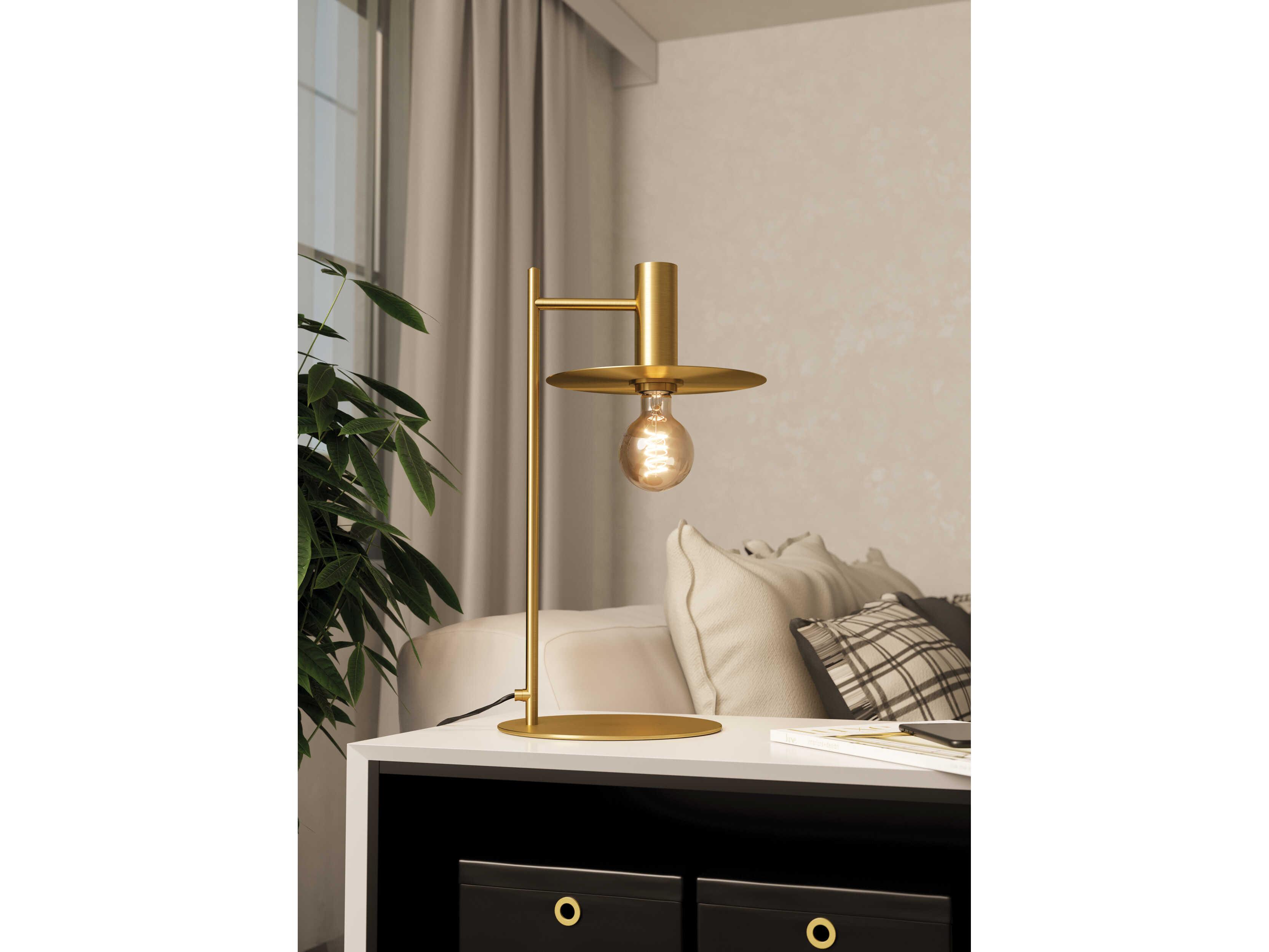 Eglo Escandell Brushed Gold Metal Table Lamp