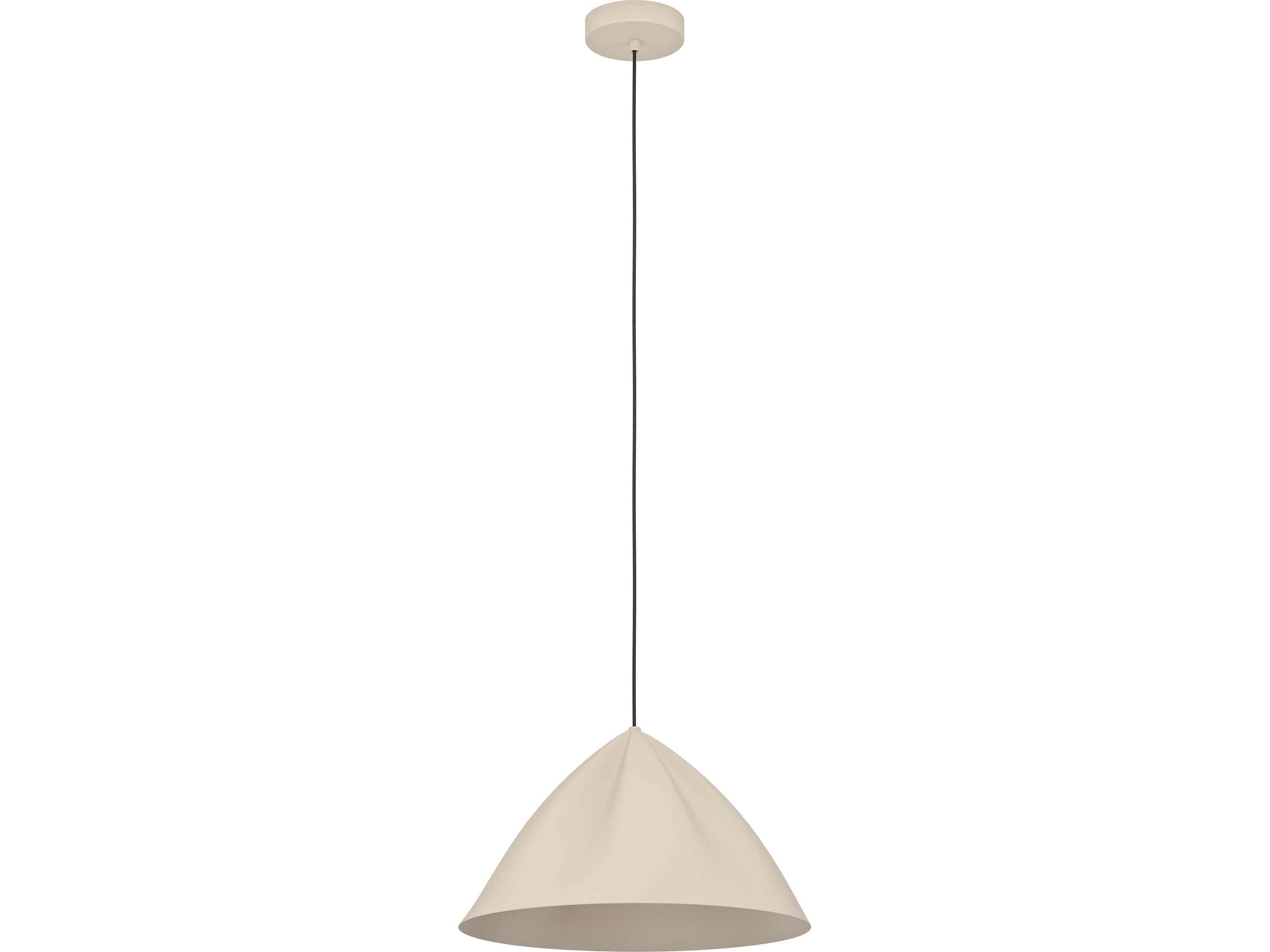 Eglo Podere 1-Light Light Sand Off White Pendant