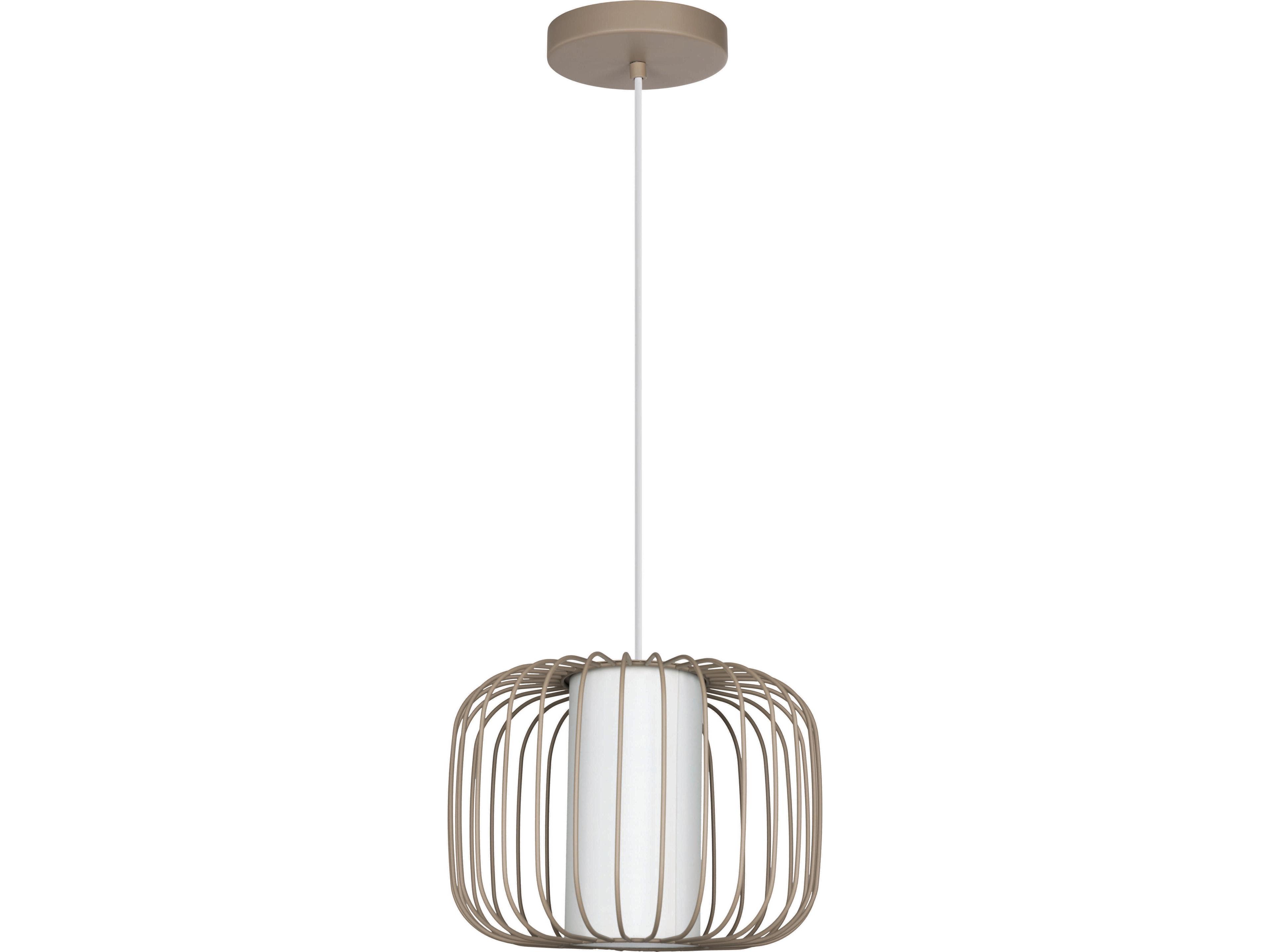Eglo Terrarosa 1-Light Light Sand Brown Mini Pendant