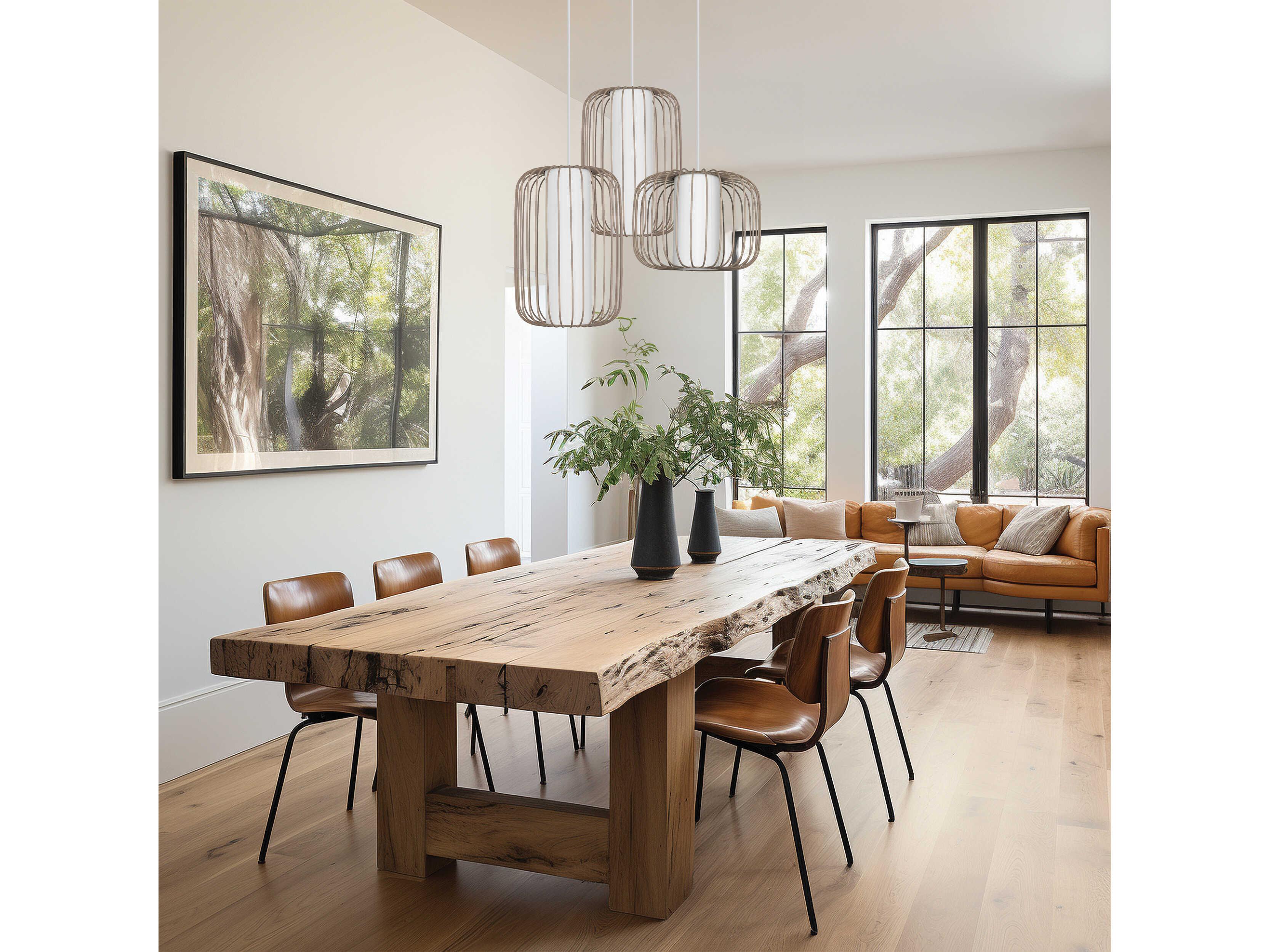 Eglo Terrarosa 1-Light Light Sand Brown Mini Pendant