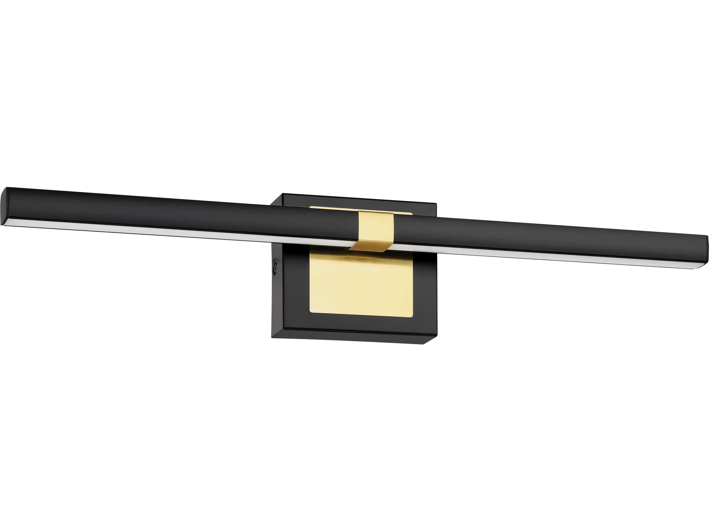 Eglo Pierro Matte Black Brushed Brass Vanity Light