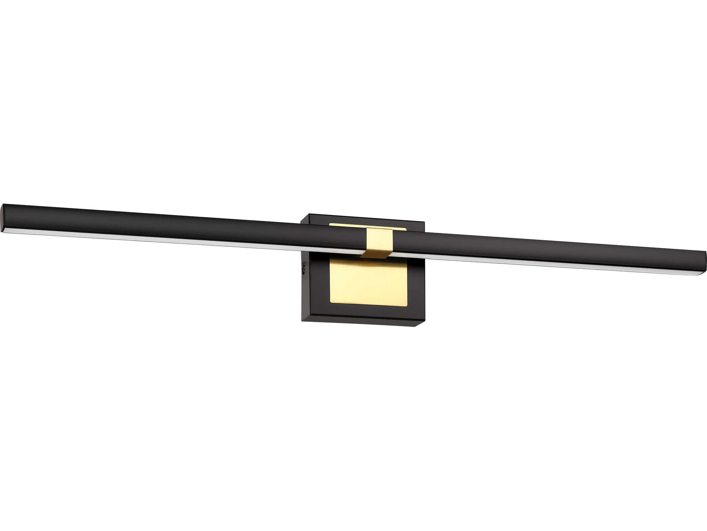 Eglo Pierro Matte Black Brushed Brass Vanity Light