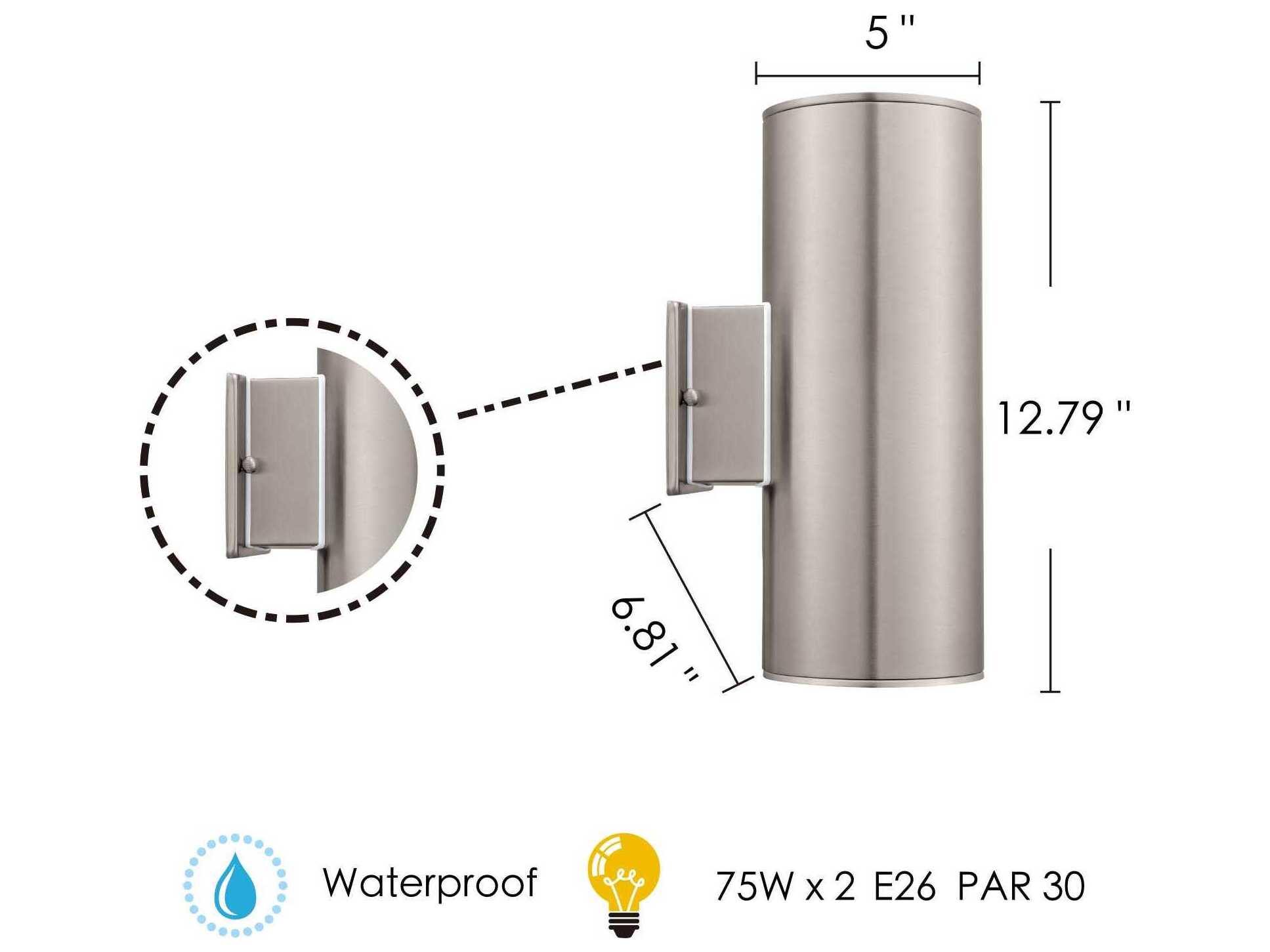 Eglo Ascoli 2-Light Outdoor Wall Light