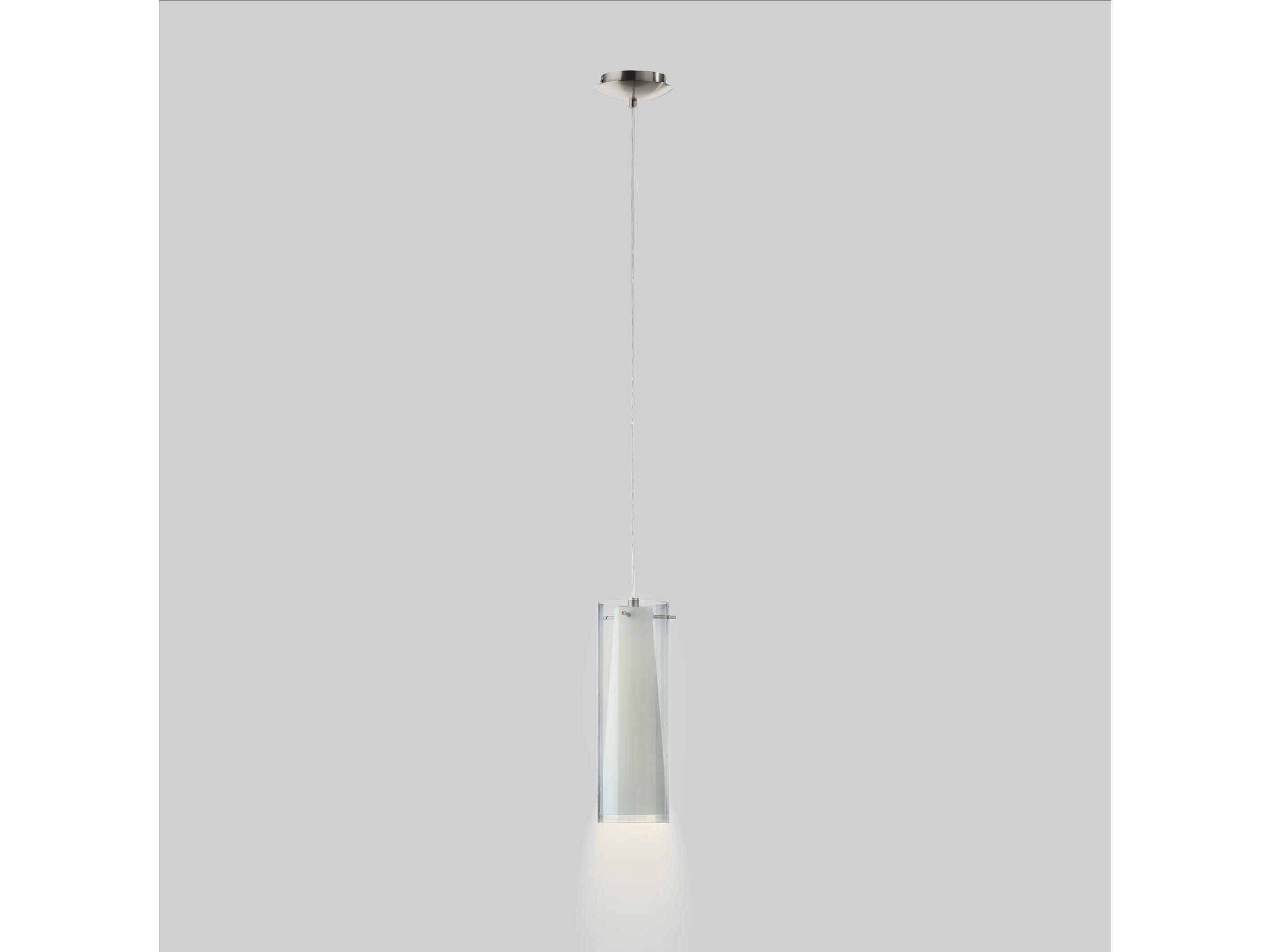 Eglo Pinto Nero 1-Light Matte Nickel Cylinder Mini Pendant