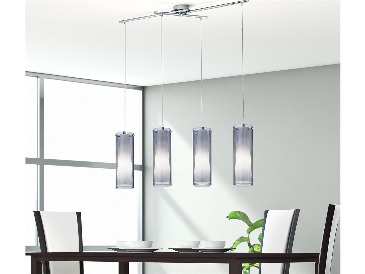 Eglo Pinto Nero 4-Light Matte Nickel Island Pendant