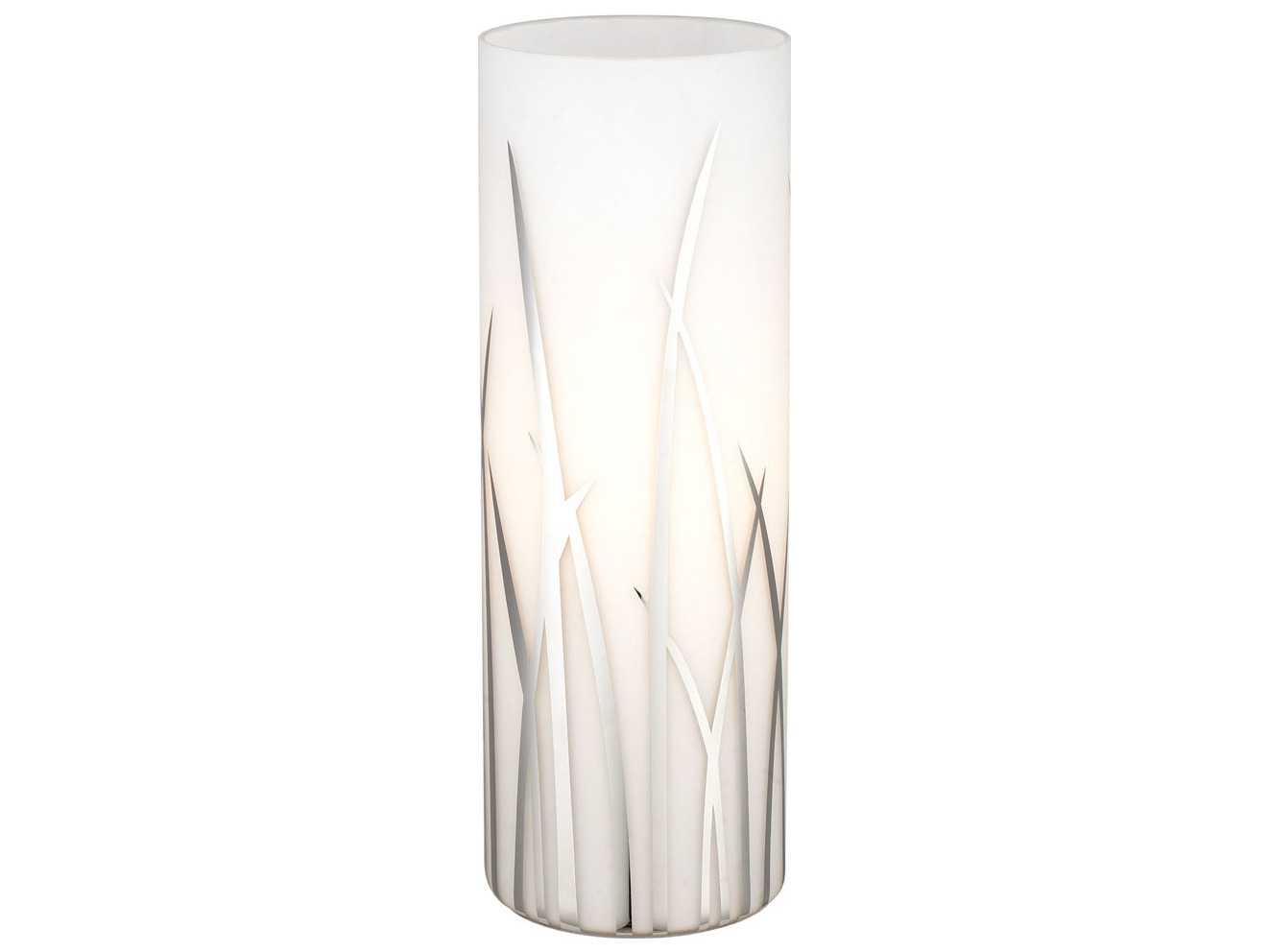 Eglo Rivato Chrome White Glass Table Lamp