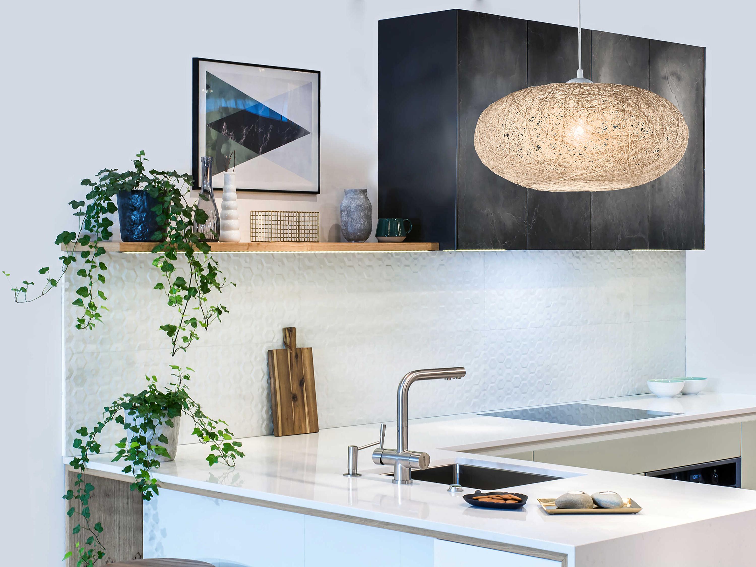 Eglo Campilo 1-Light White Brown Pendant