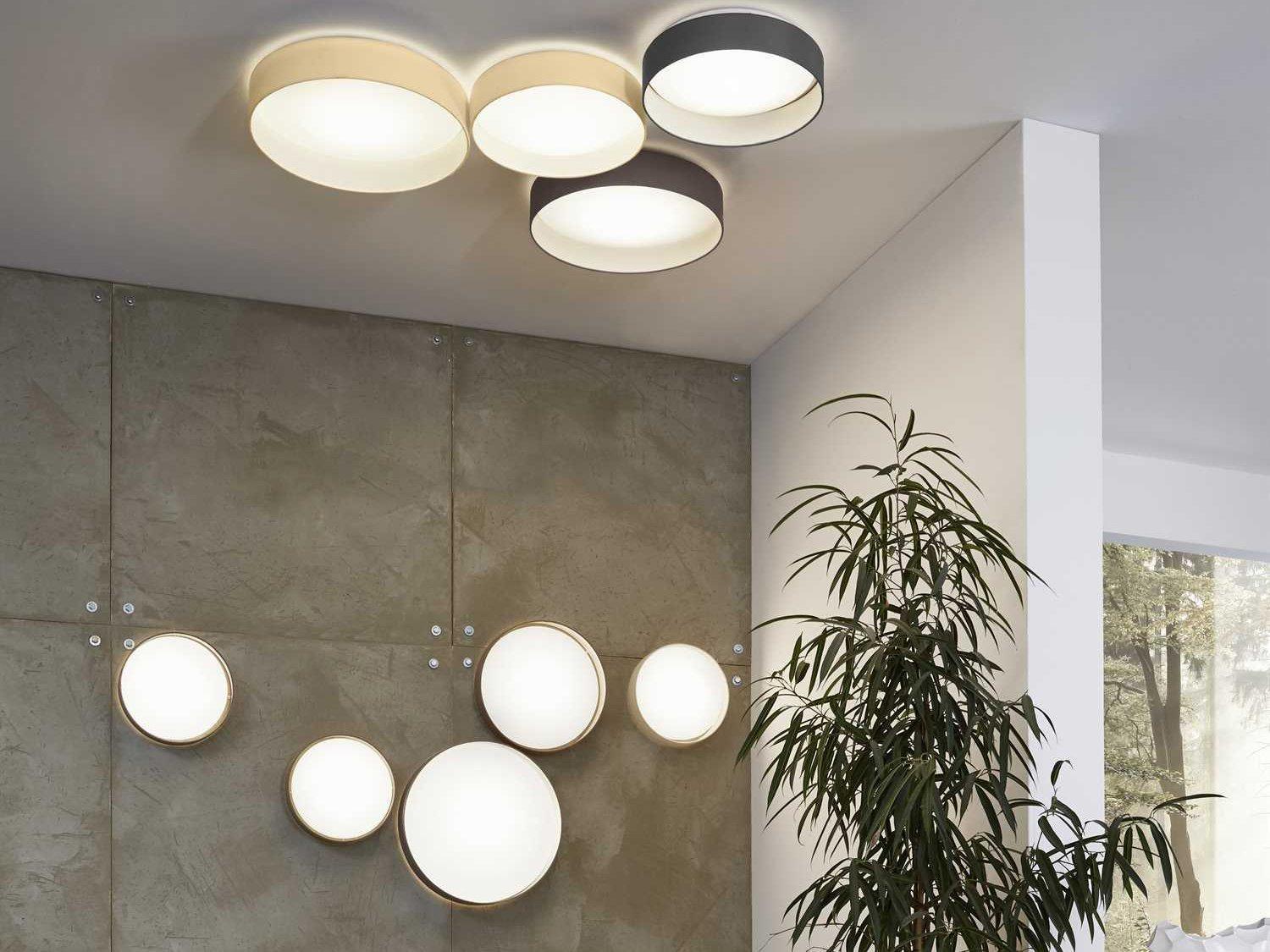 Eglo Palomaro 1-Light White Round Flush Mount