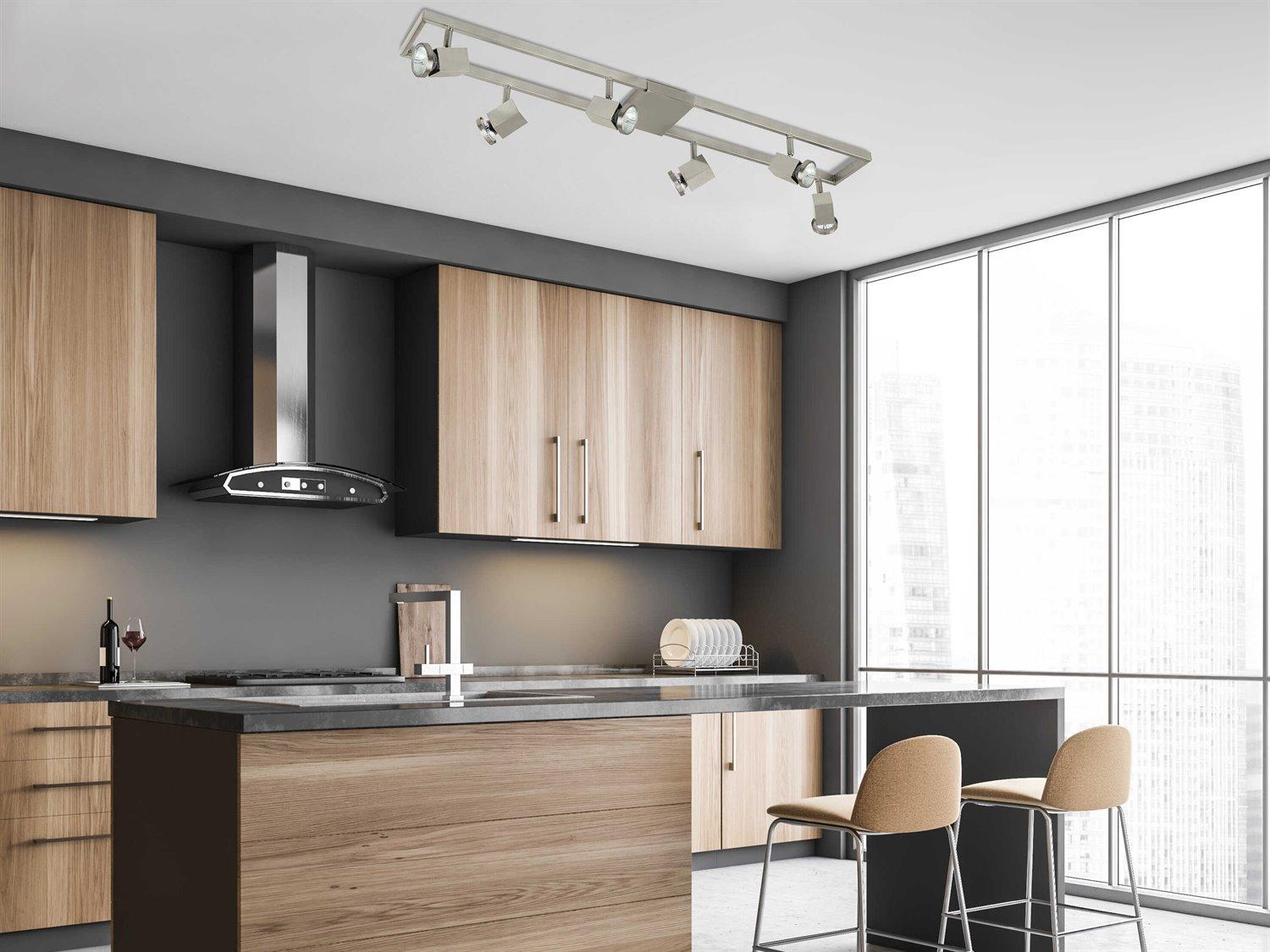 Eglo Zeraco Zerco 6-Light Matte Nickel Track & Rail Light