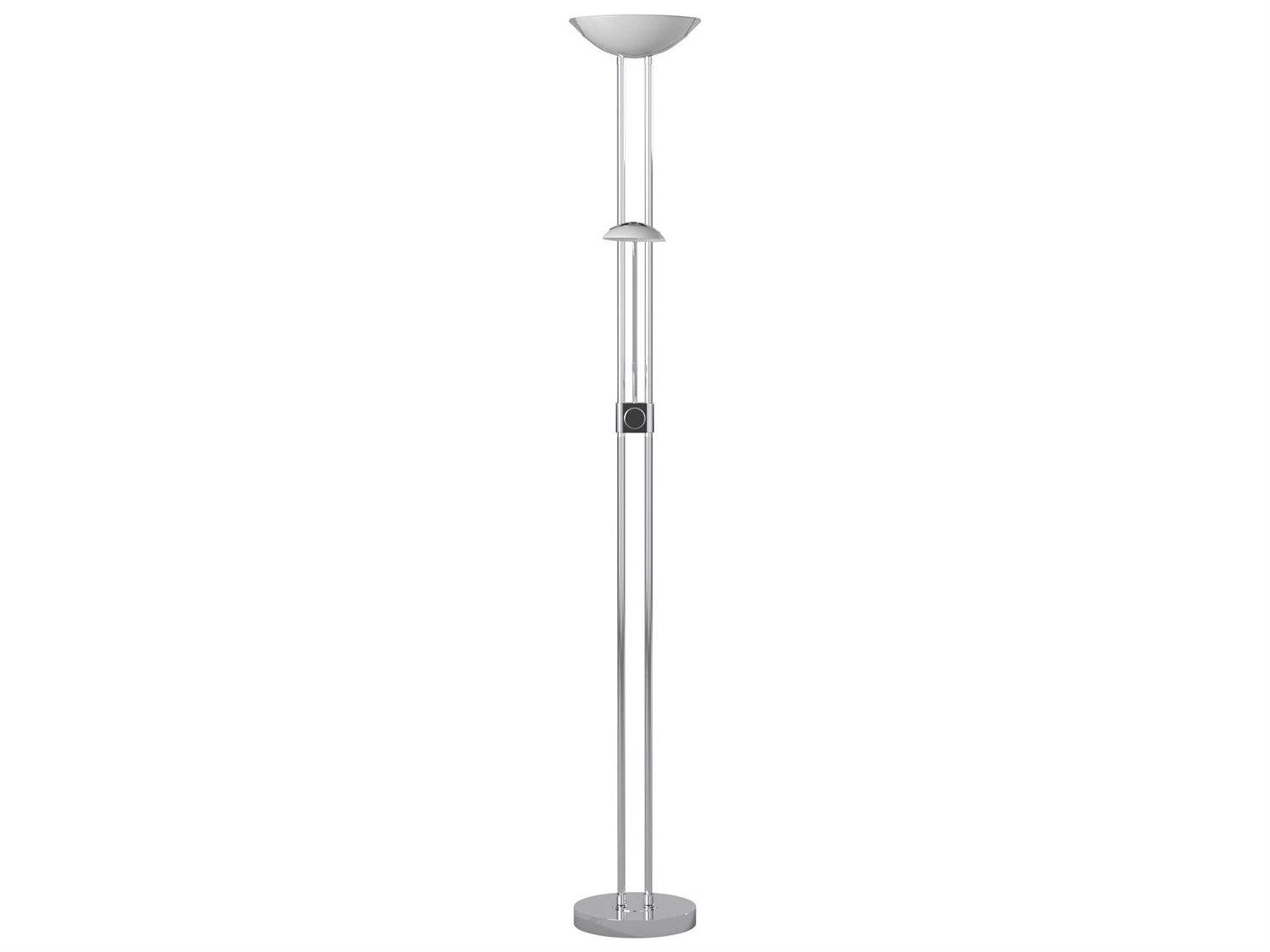 Eglo Baya Chrome Satin Glass Floor Lamp
