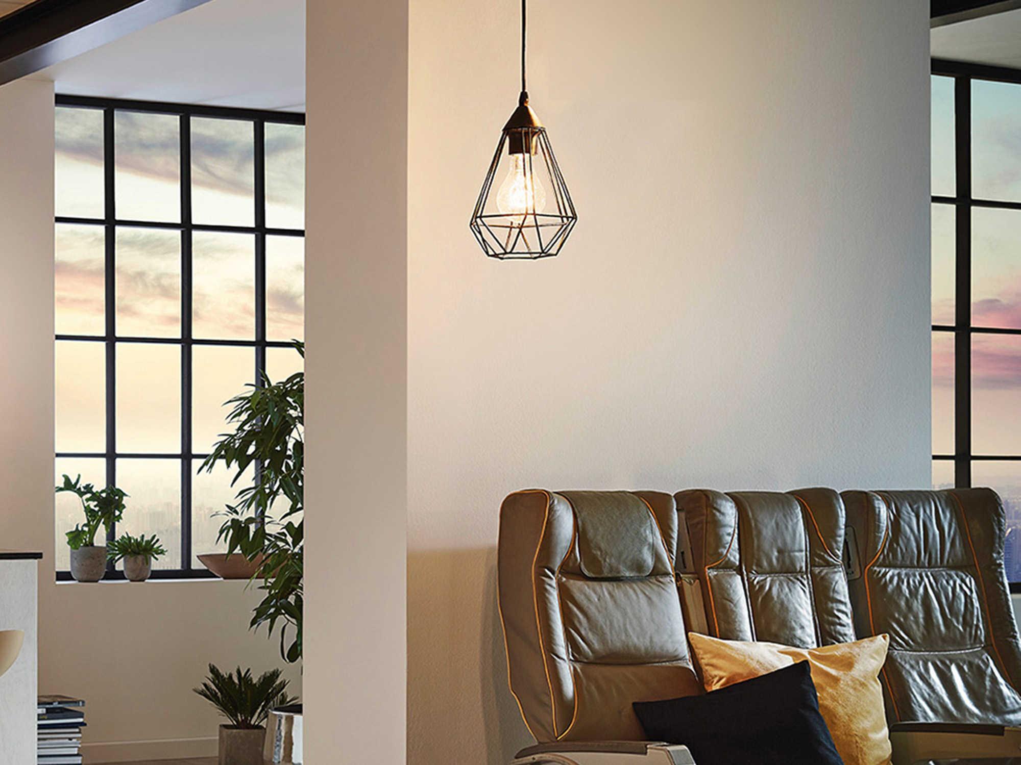 Eglo Tarbes 1-Light Matte Black Mini Pendant