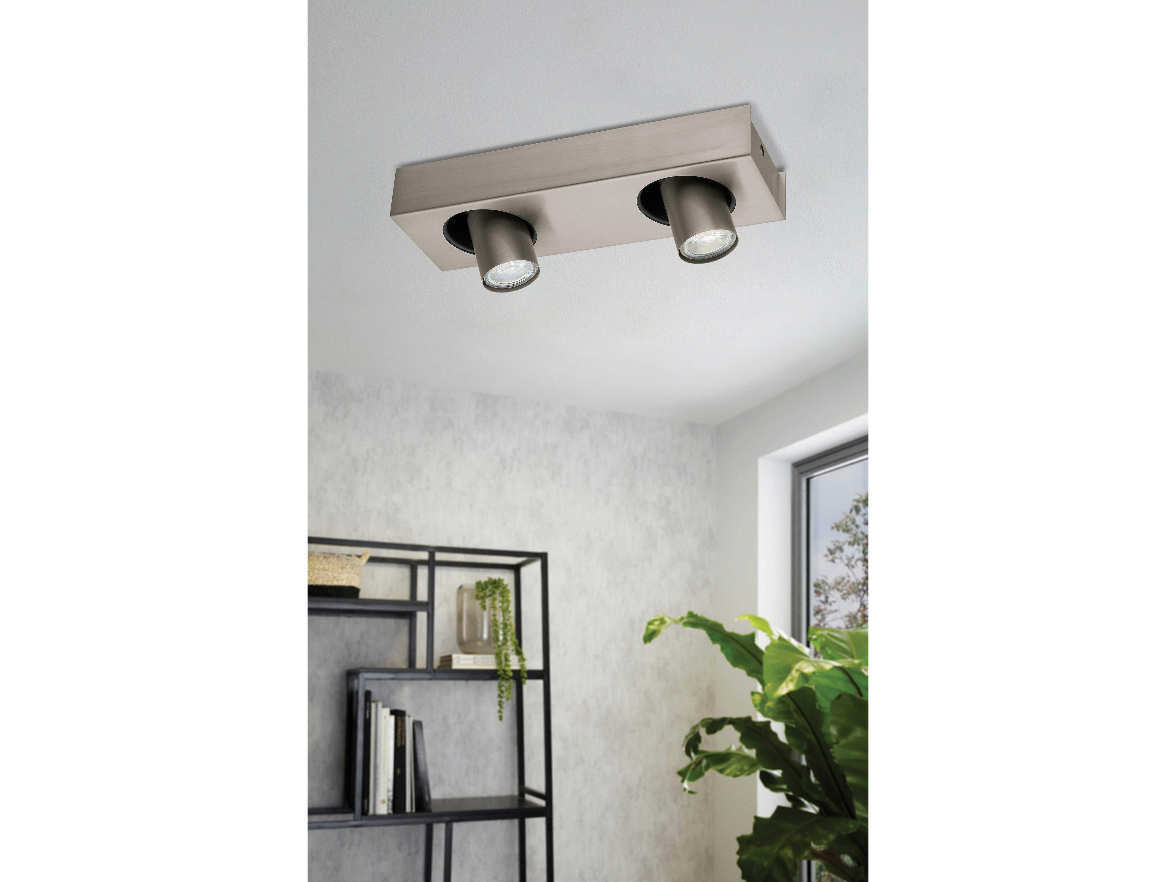 Eglo Robledo 2-Light Matte Nickel Track & Rail Light