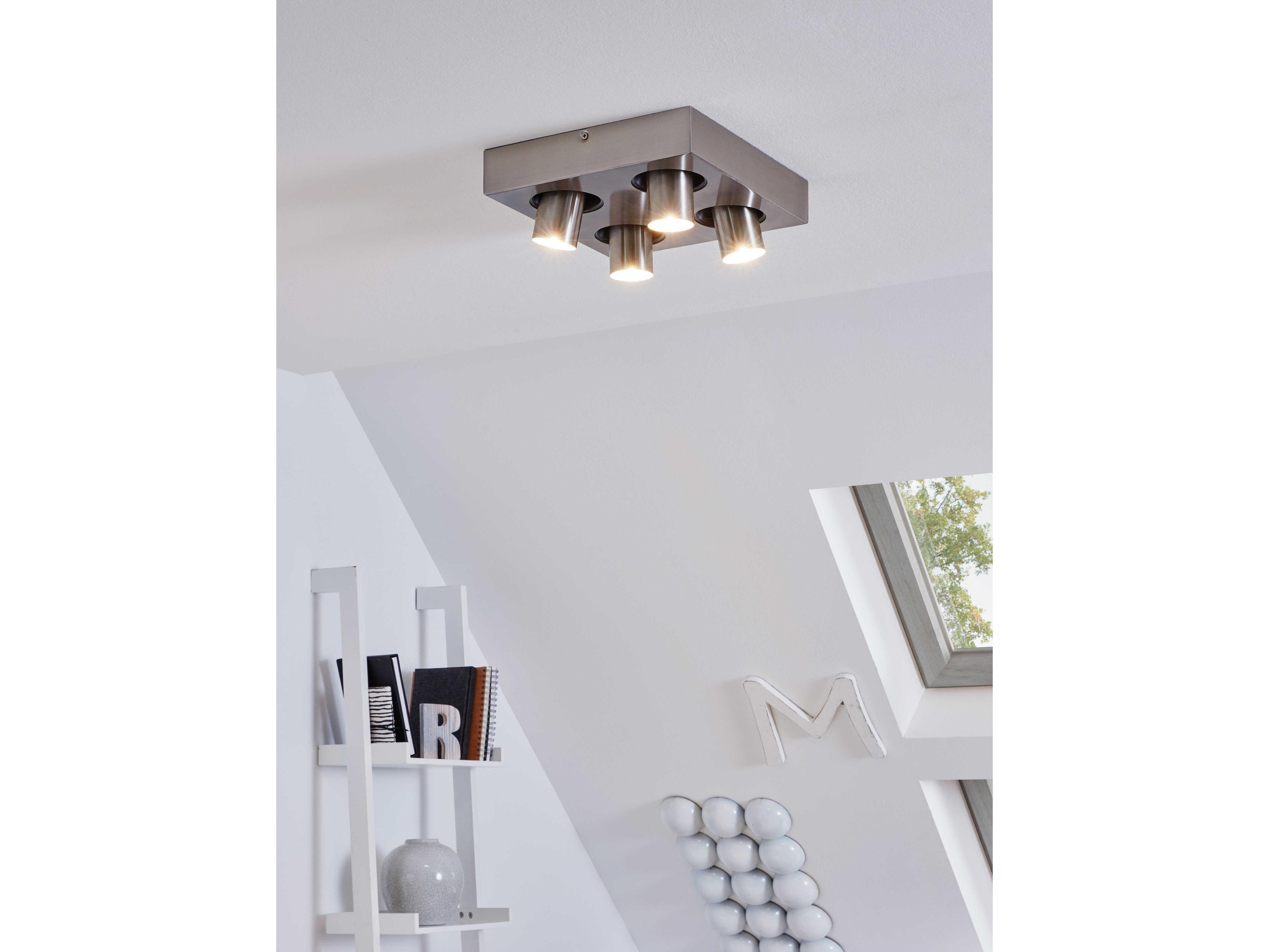 Eglo Robledo 4-Light Matte Nickel Track & Rail Light