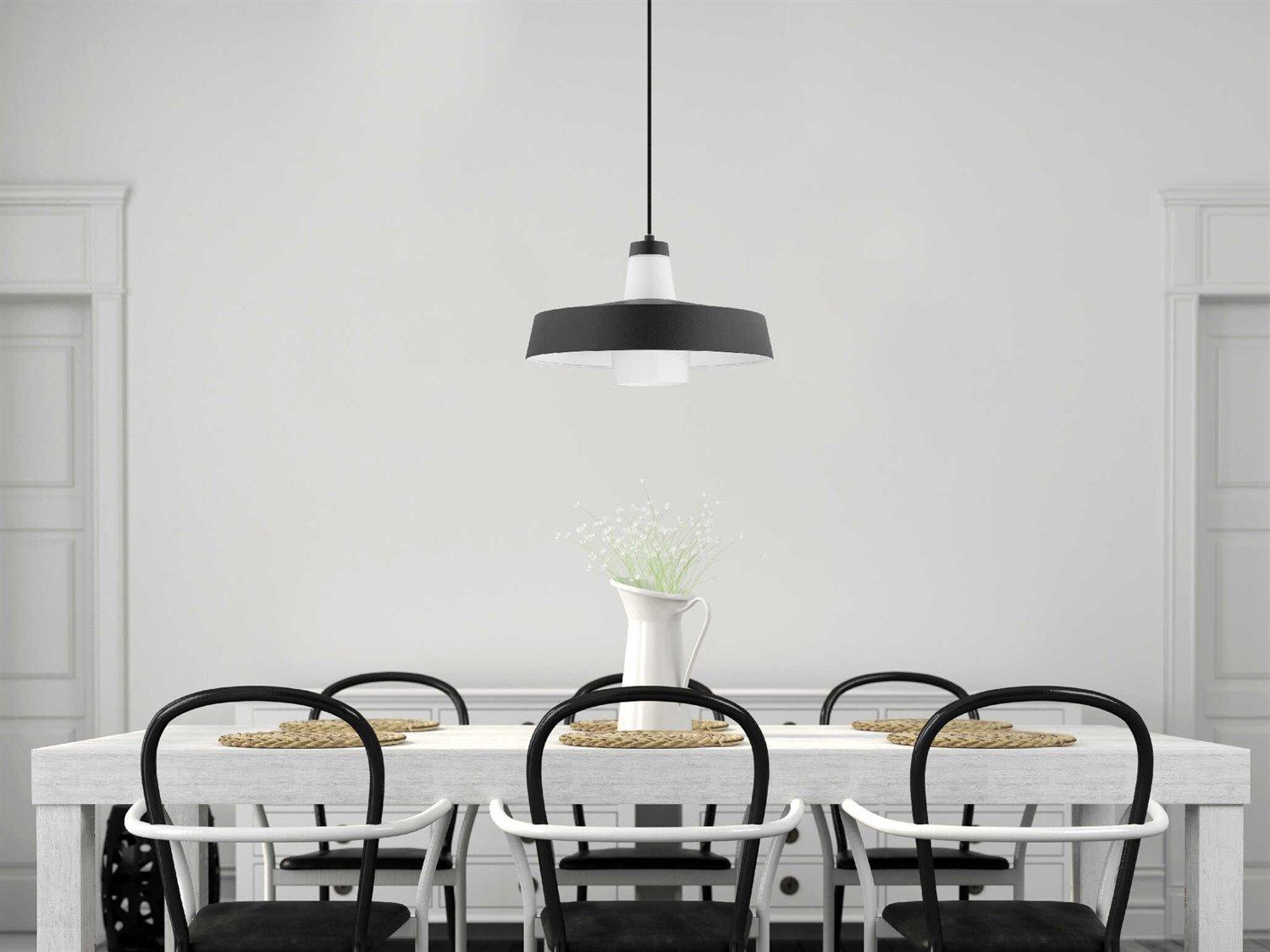 Eglo Tabanera 1-Light Black Bowl Pendant