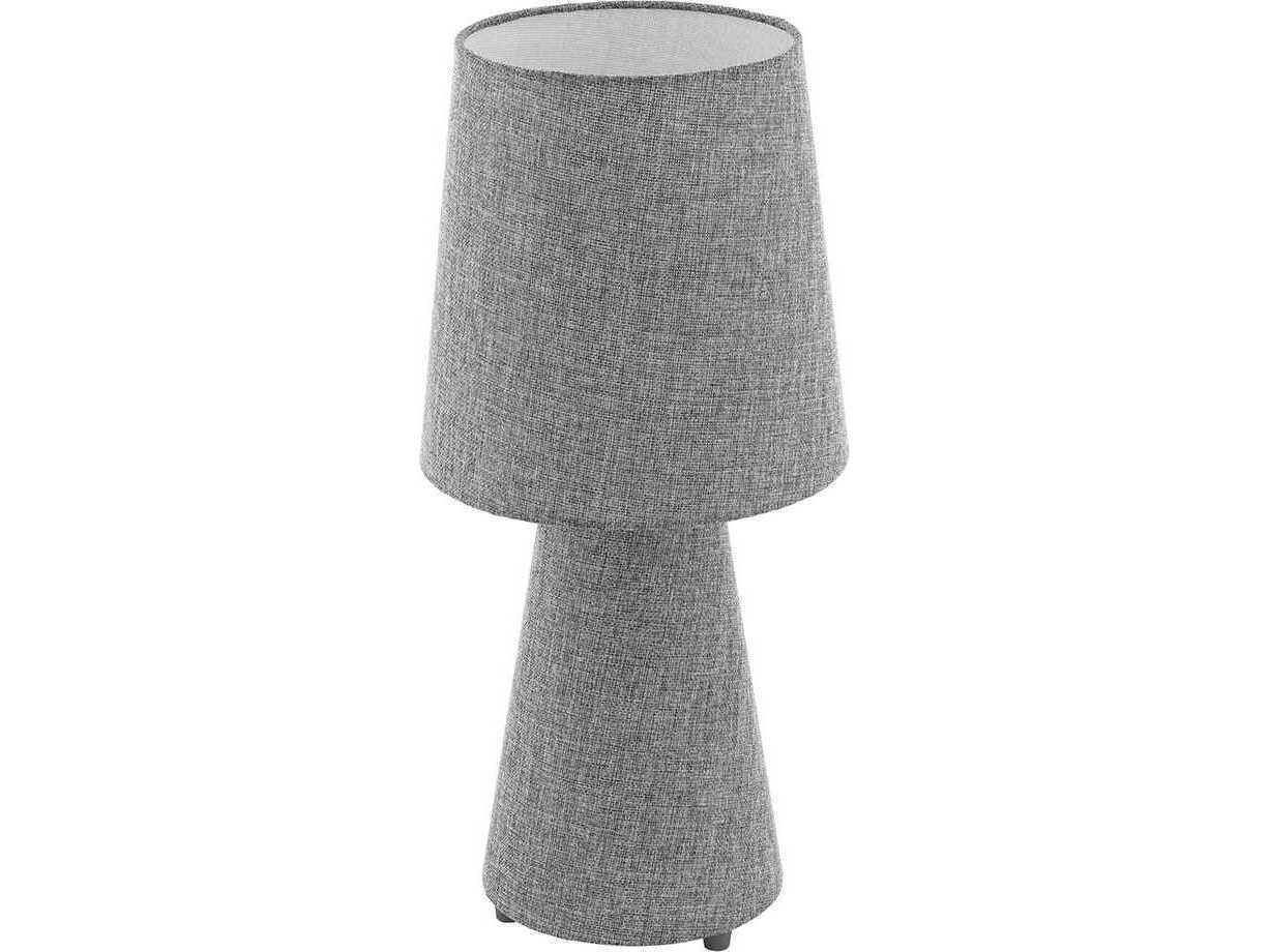 Eglo Carpara Grey Linen Fabric Table Lamp