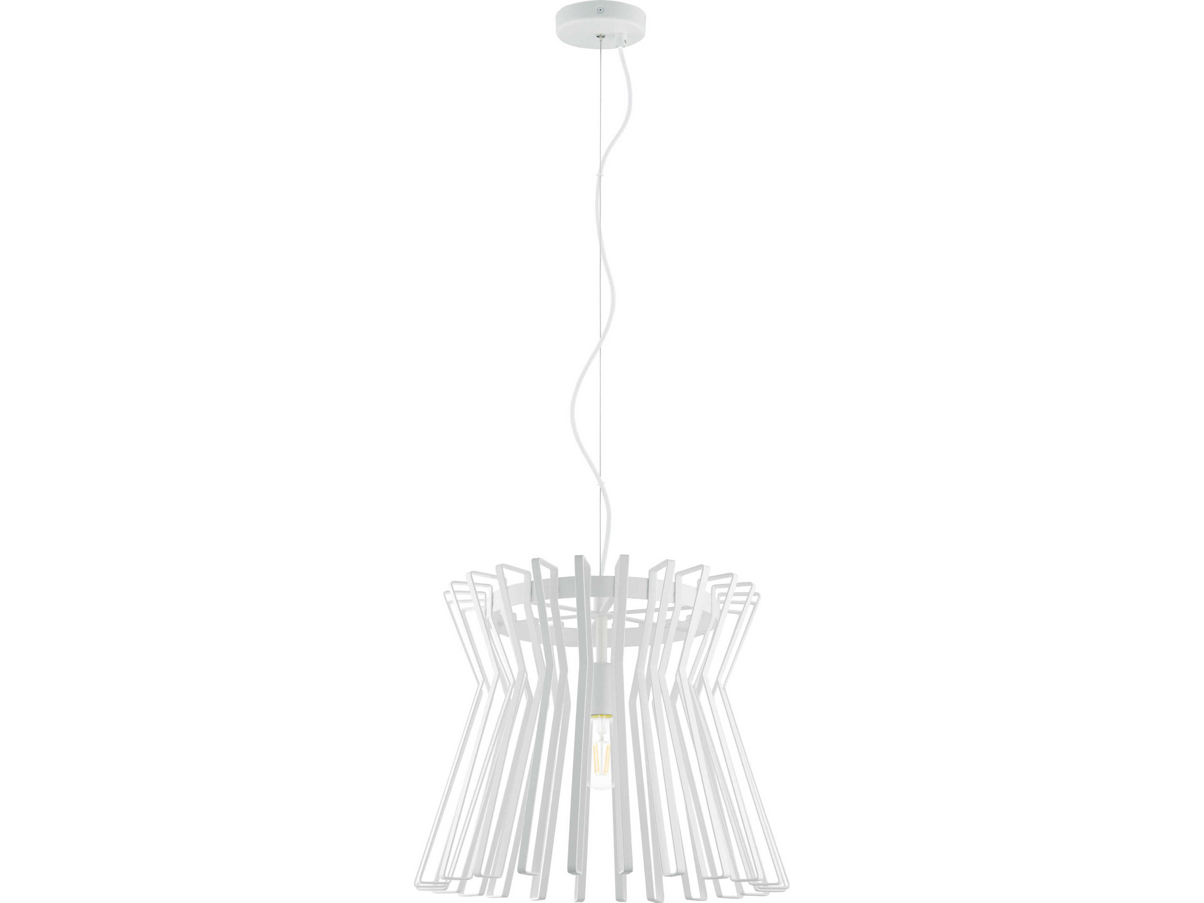 Eglo Locubin 1-Light White Pendant