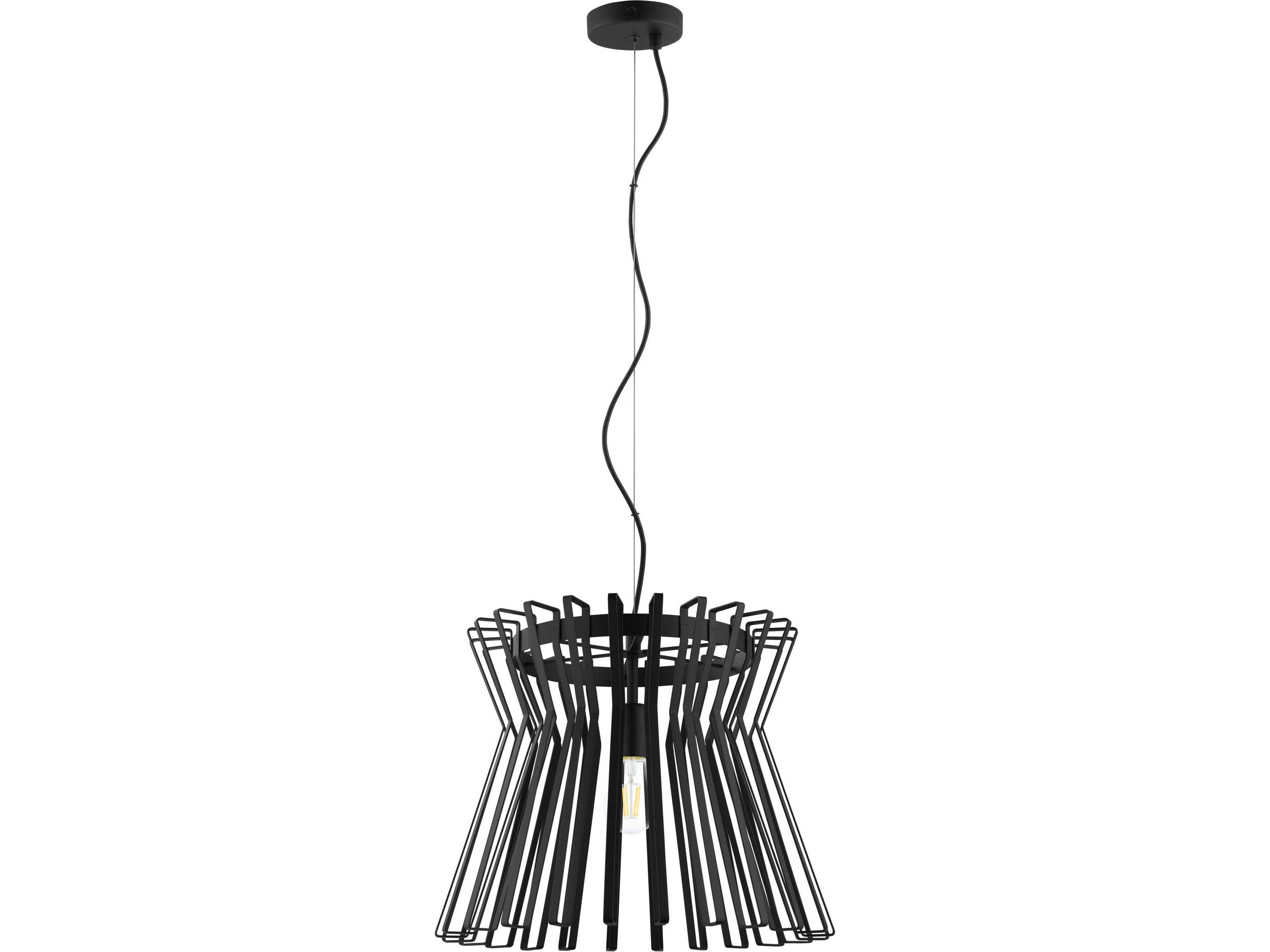 Eglo Locubin 1-Light Black Pendant