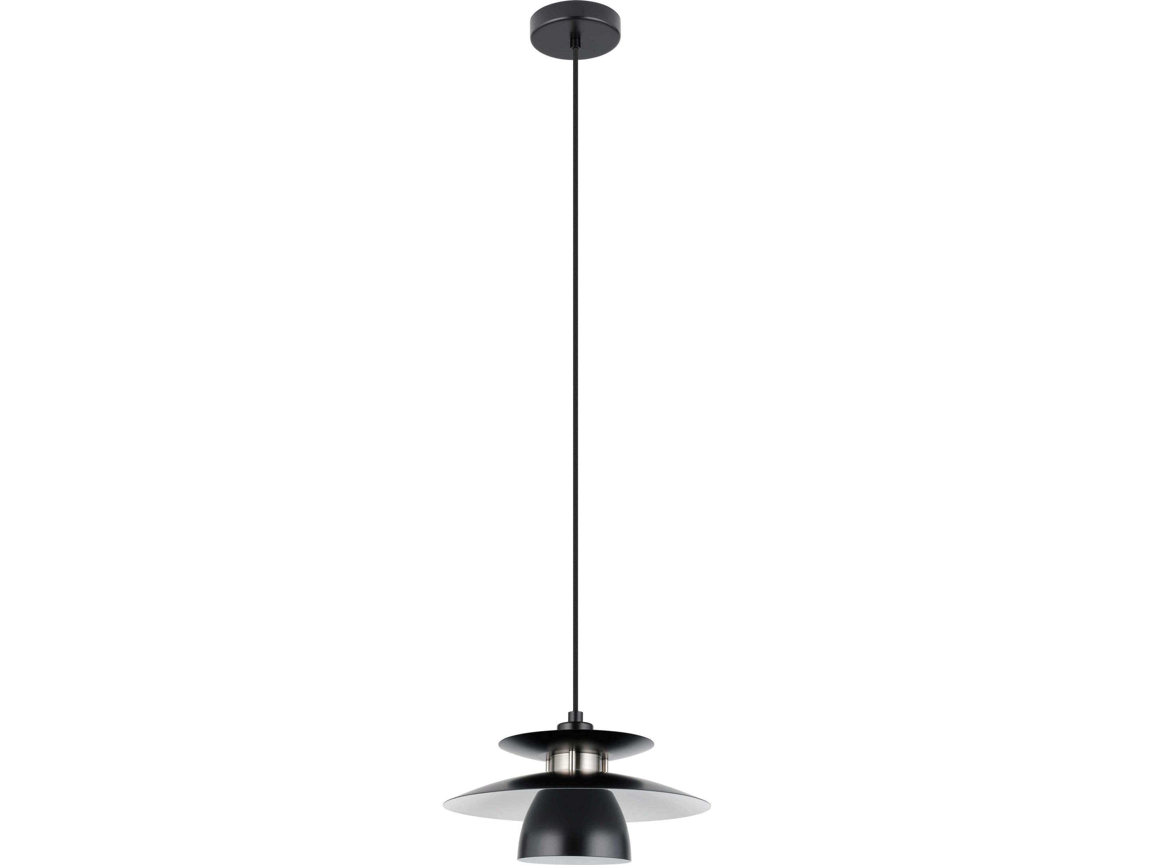 Eglo Brenda 1-Light Black Pendant