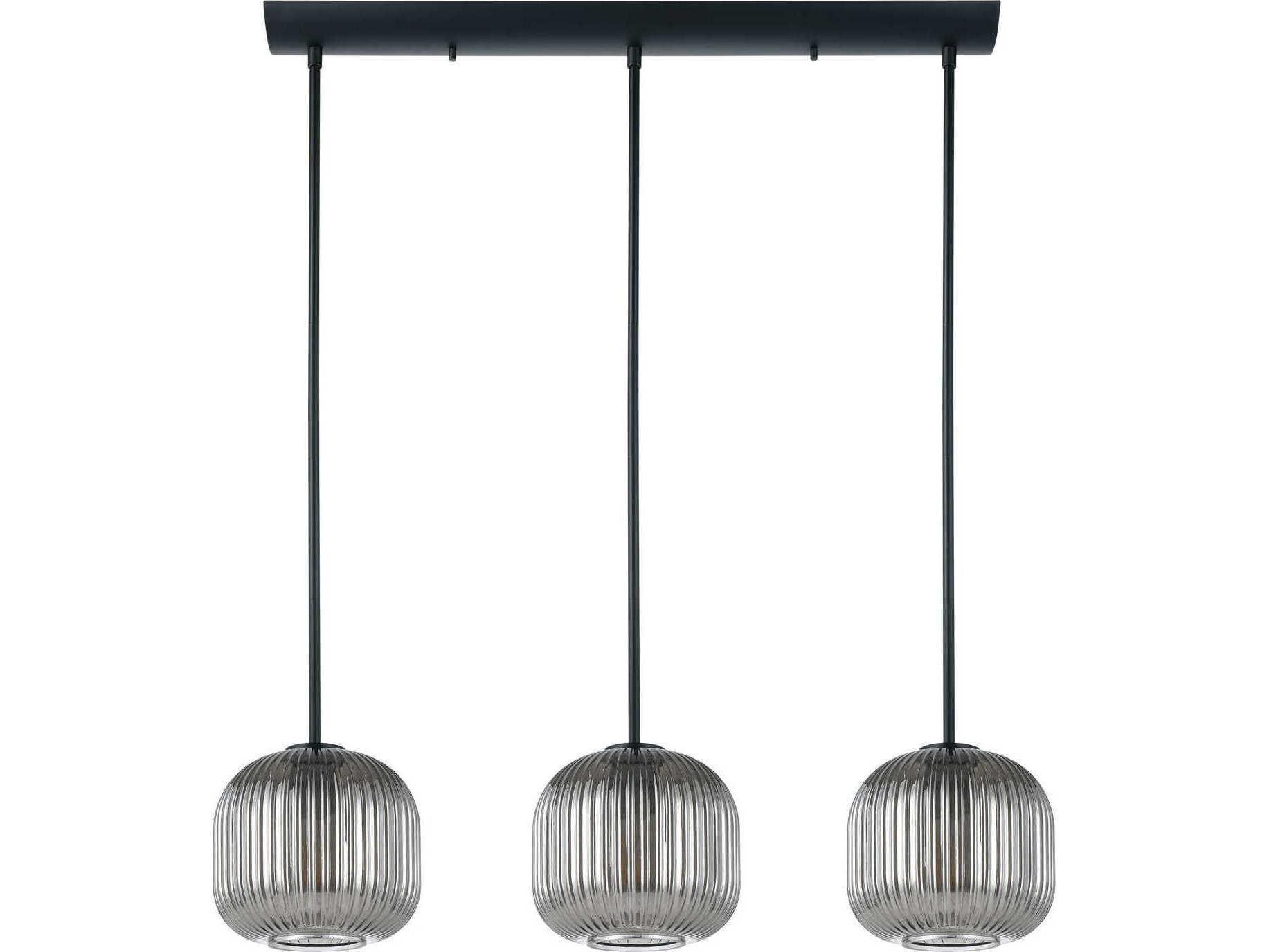 Eglo Mantunalle 3-Light Black Island Pendant