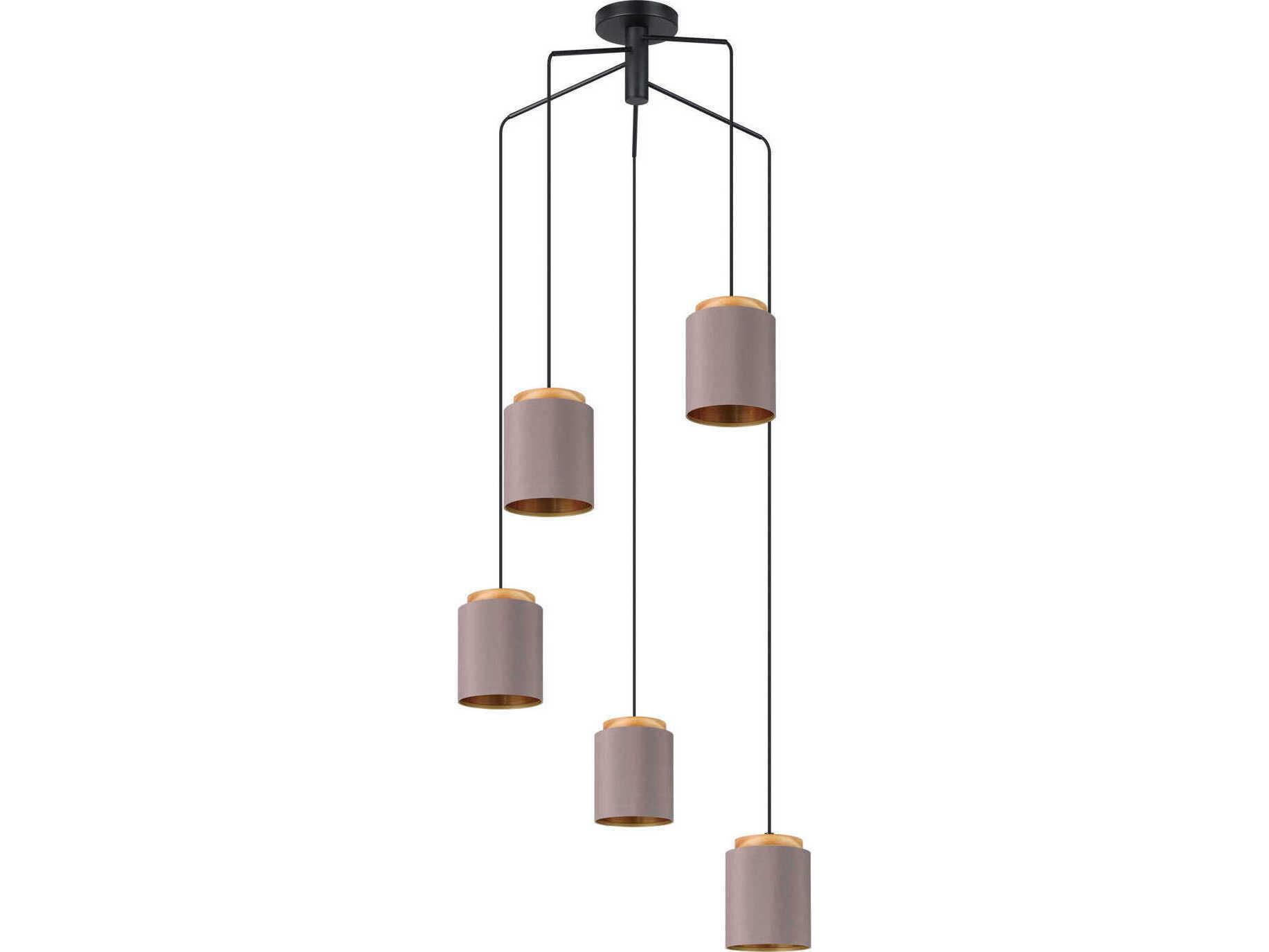 Eglo Albariza 5-Light Black Pendant