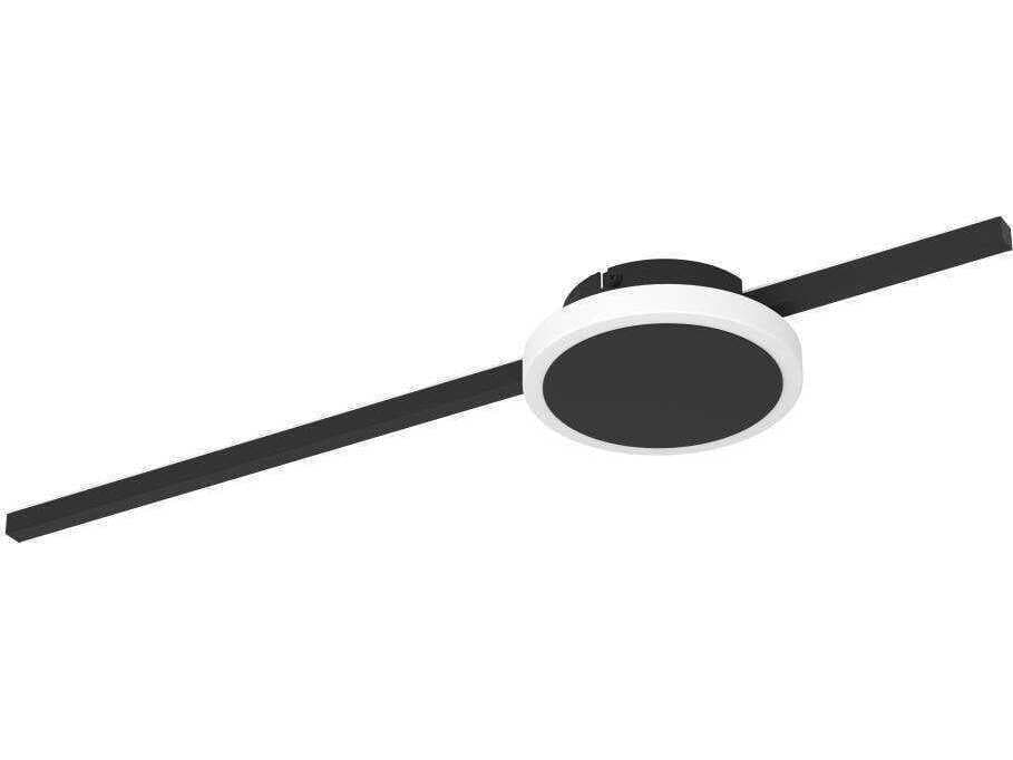 Eglo Sarginto 1-Light Black Linear Flush Mount